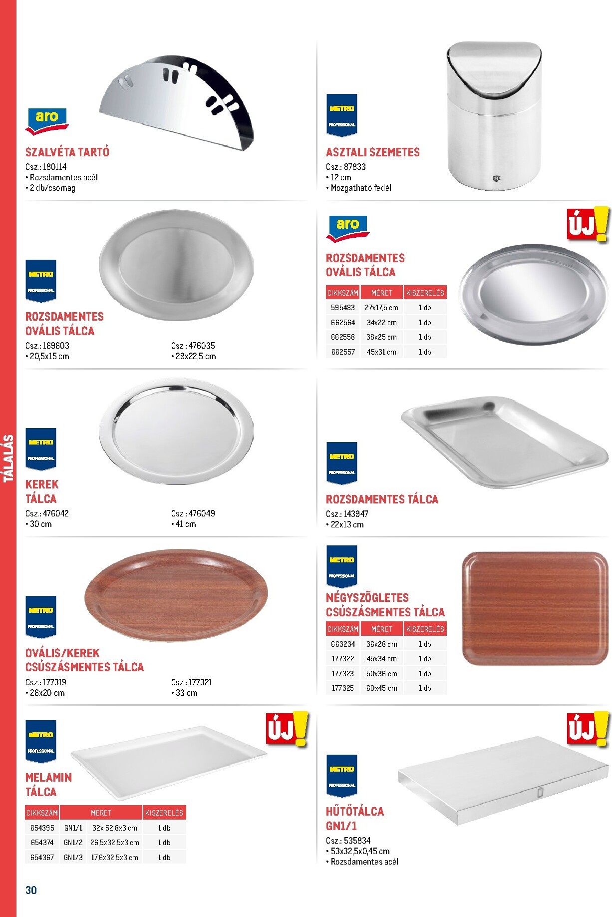 metro - Metro - Gasztro konyha katalógus akciós újság, érvényes 2026.02.18. - 2026.05.31. - page: 30