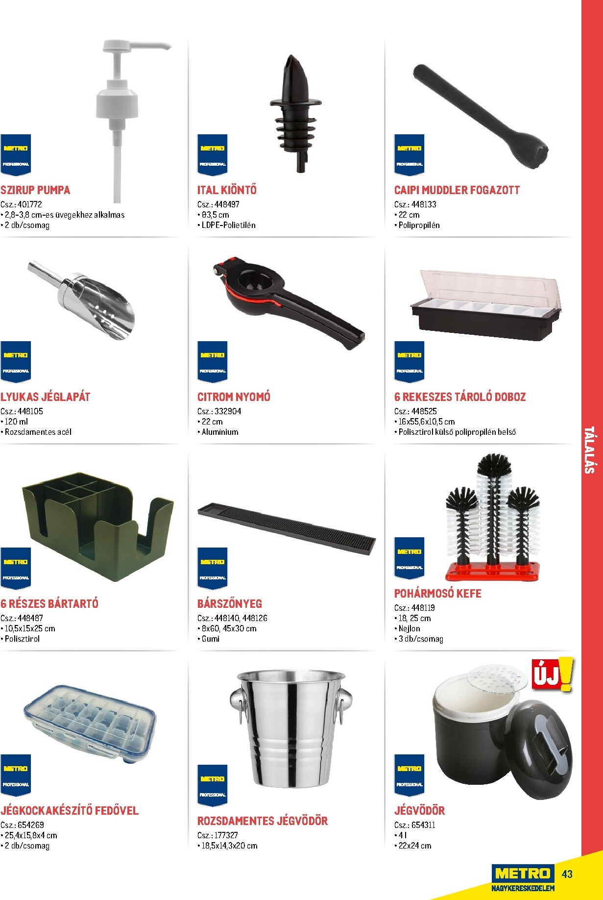 metro - Metro - Gasztro konyha katalógus akciós újság, érvényes 2026.02.18. - 2026.05.31. - page: 43