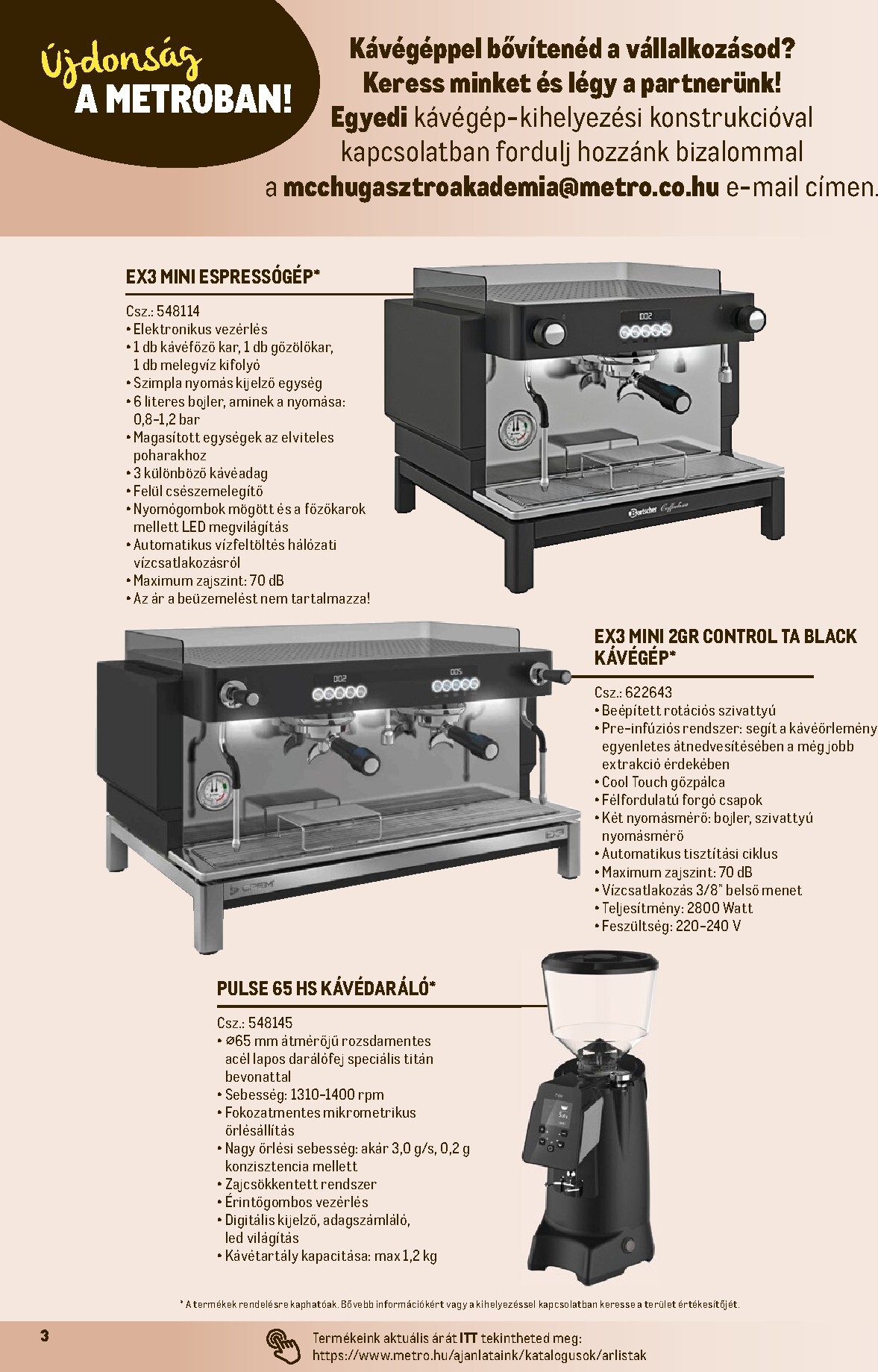 metro - Metro - Mindenünk a kávé! katalógus akciós újság, érvényes 2026.02.20. - 2026.12.31. - page: 3