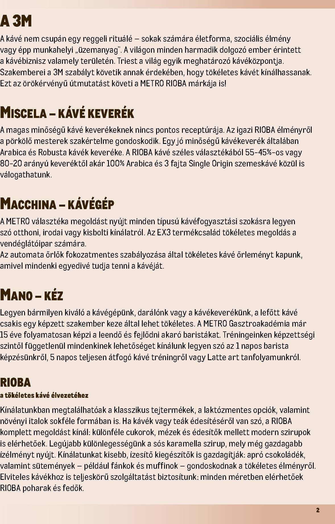 metro - Metro - Mindenünk a kávé! katalógus akciós újság, érvényes 2026.02.20. - 2026.12.31. - page: 2