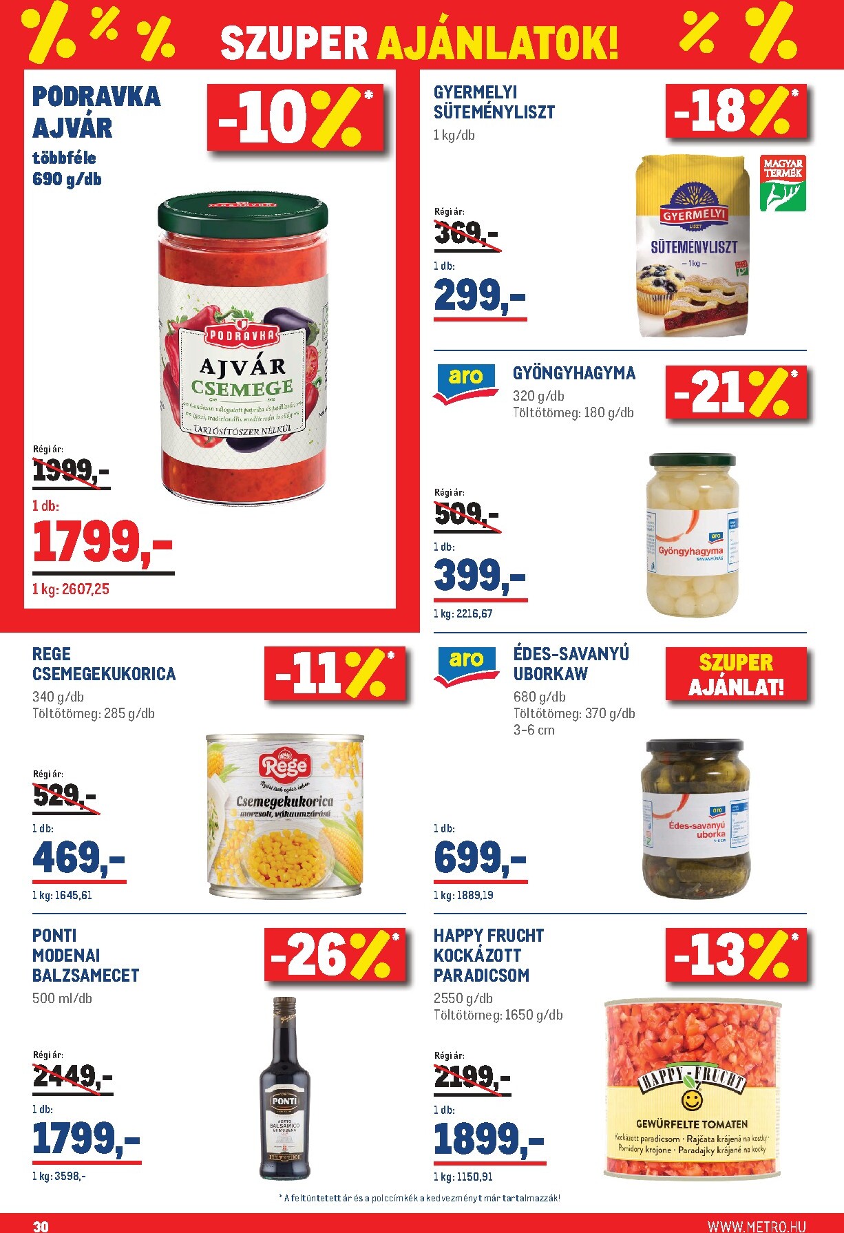 metro - Metro - Élelmiszer és Szezonális Ajánlataink Kiskereskedőknek akciós újság, érvényes 2026.03.01. - 2026.04.04. - page: 30