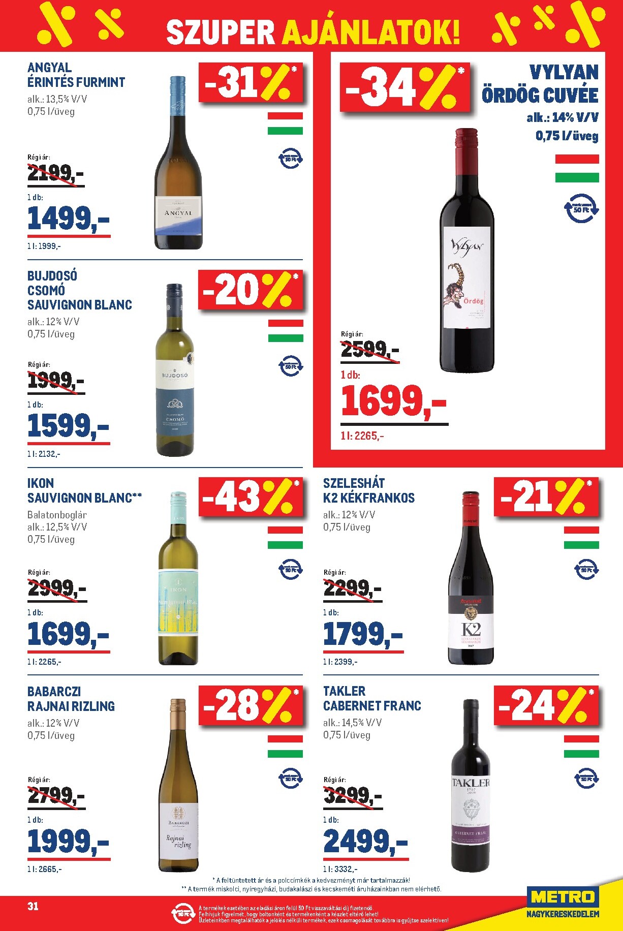 metro - Metro - Élelmiszer és Szezonális Ajánlataink Kiskereskedőknek akciós újság, érvényes 2026.03.01. - 2026.04.04. - page: 31
