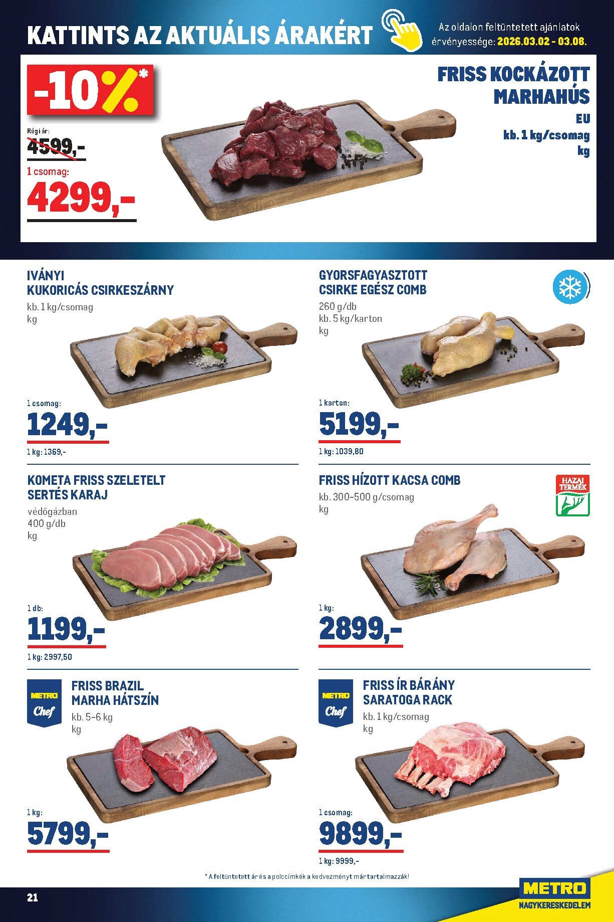 metro - Metro - Élelmiszer és Szezonális Ajánlataink Kiskereskedőknek akciós újság, érvényes 2026.03.01. - 2026.04.04. - page: 21