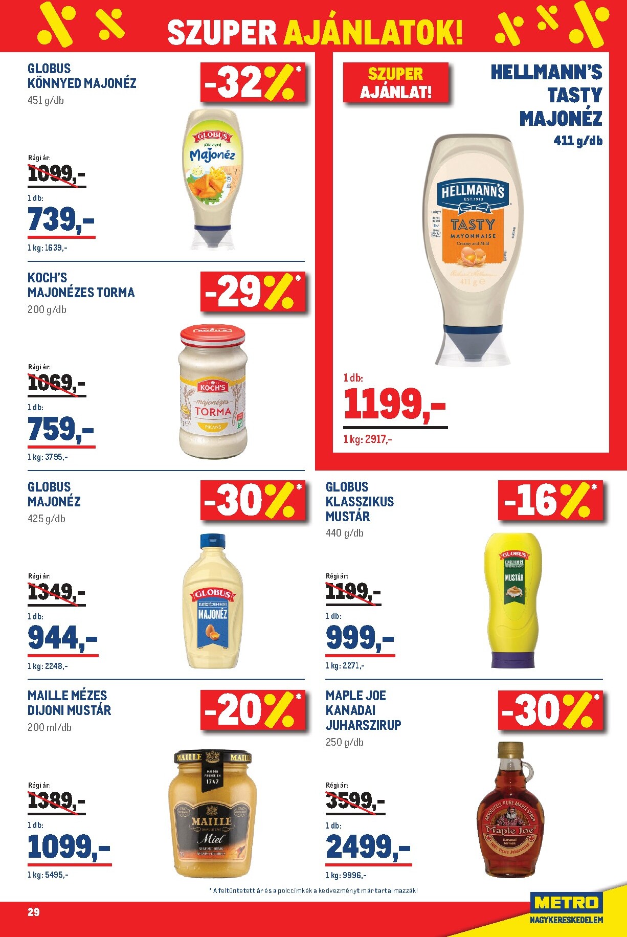 metro - Metro - Élelmiszer és Szezonális Ajánlataink Kiskereskedőknek akciós újság, érvényes 2026.03.01. - 2026.04.04. - page: 29