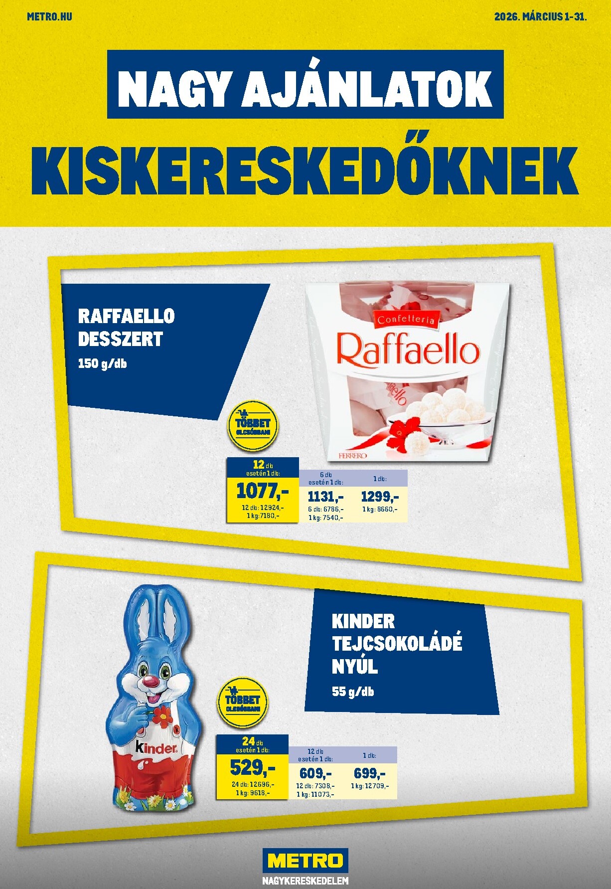 metro - Metro - Nagy Ajánlatok Kiskereskedőknek akciós újság, érvényes 2026.03.01. - 2026.03.31.