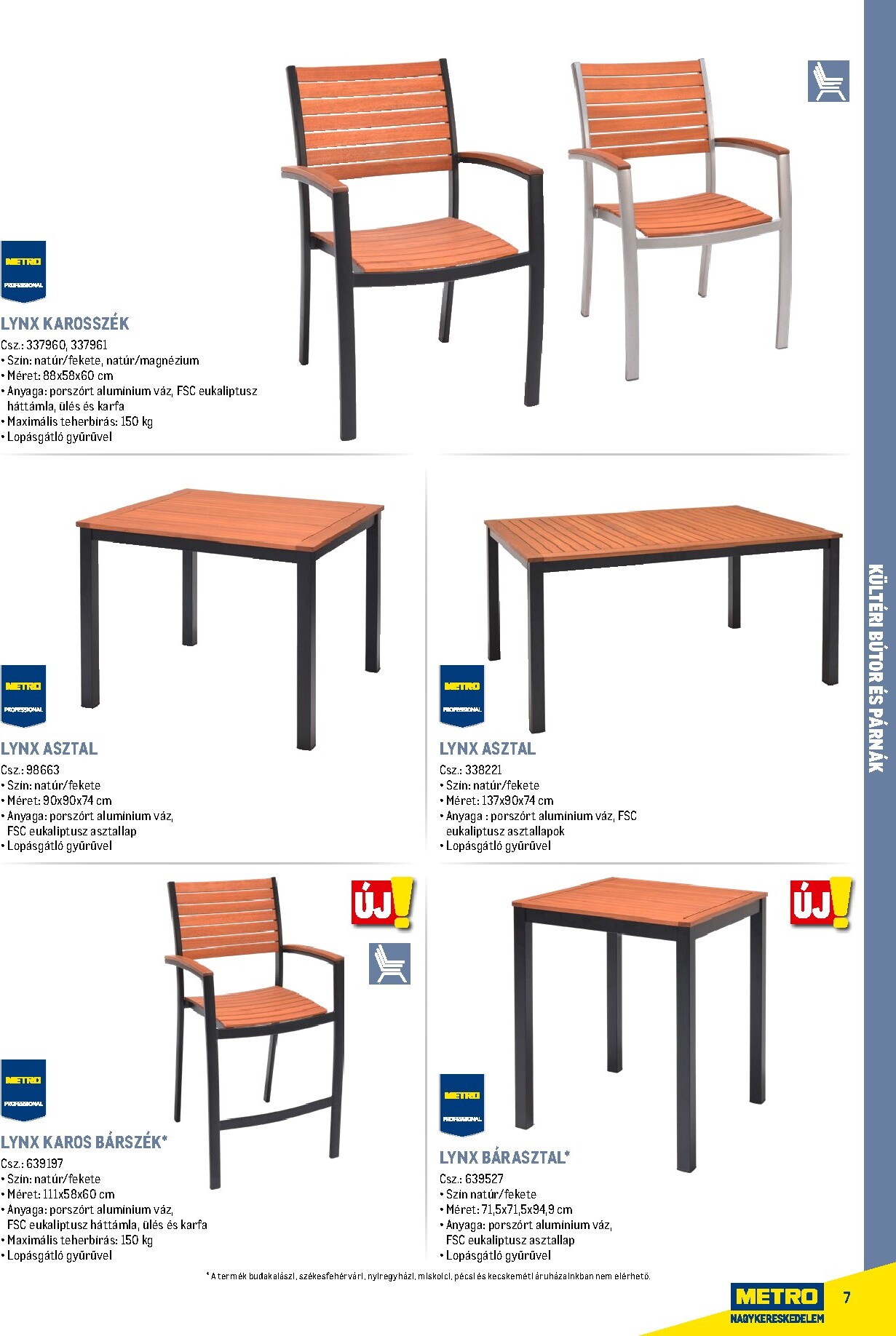 metro - Metro - Szezonális bútorok és kiegészítők akciós újság, érvényes 2026.02.16. - 2026.12.31. - page: 7