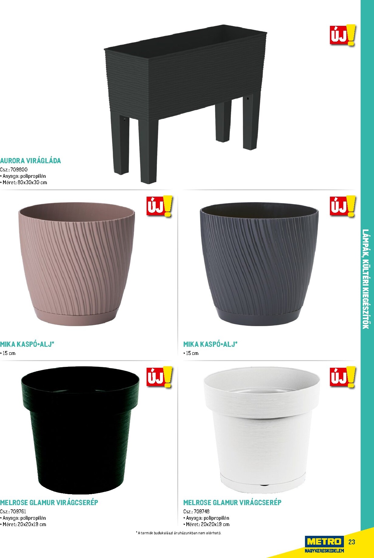 metro - Metro - Szezonális bútorok és kiegészítők akciós újság, érvényes 2026.02.16. - 2026.12.31. - page: 23