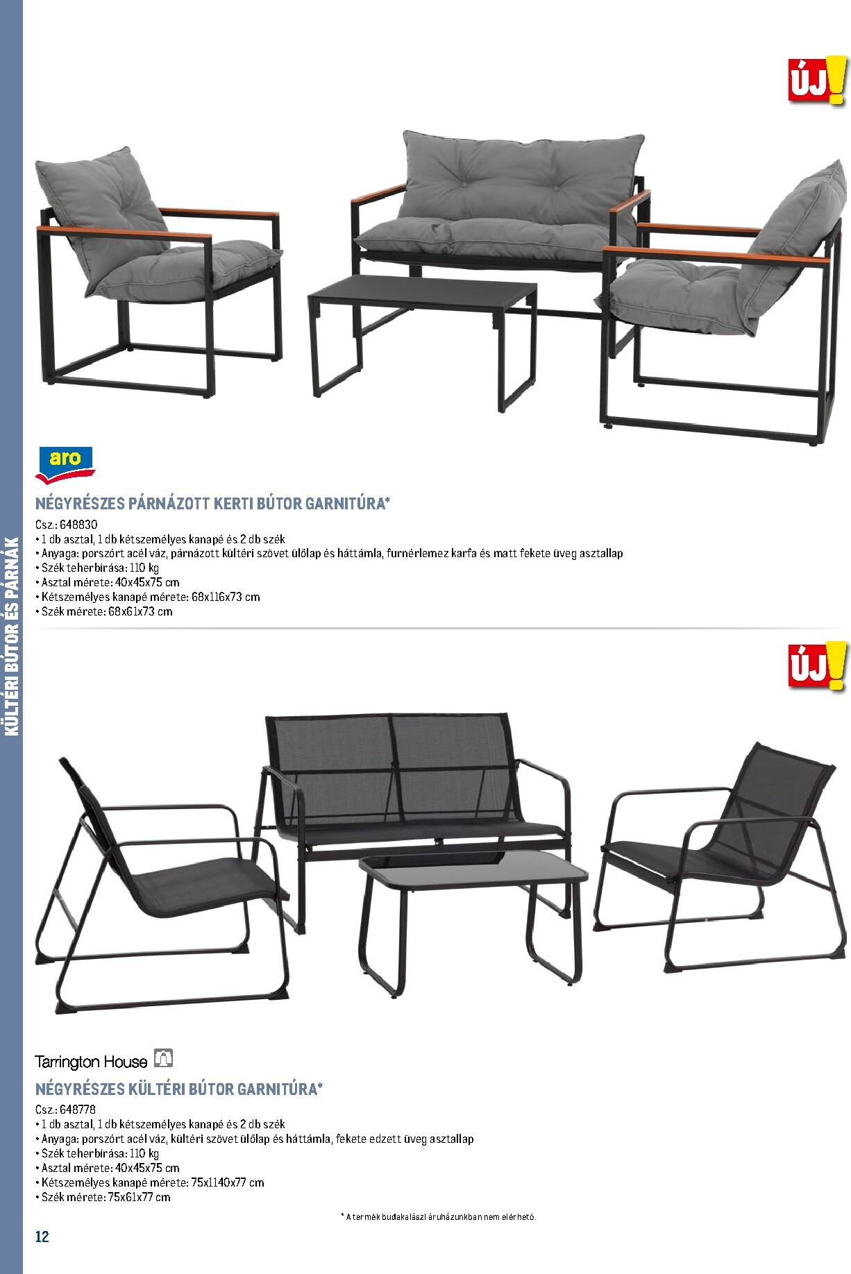 metro - Metro - Szezonális bútorok és kiegészítők akciós újság, érvényes 2026.02.16. - 2026.12.31. - page: 12