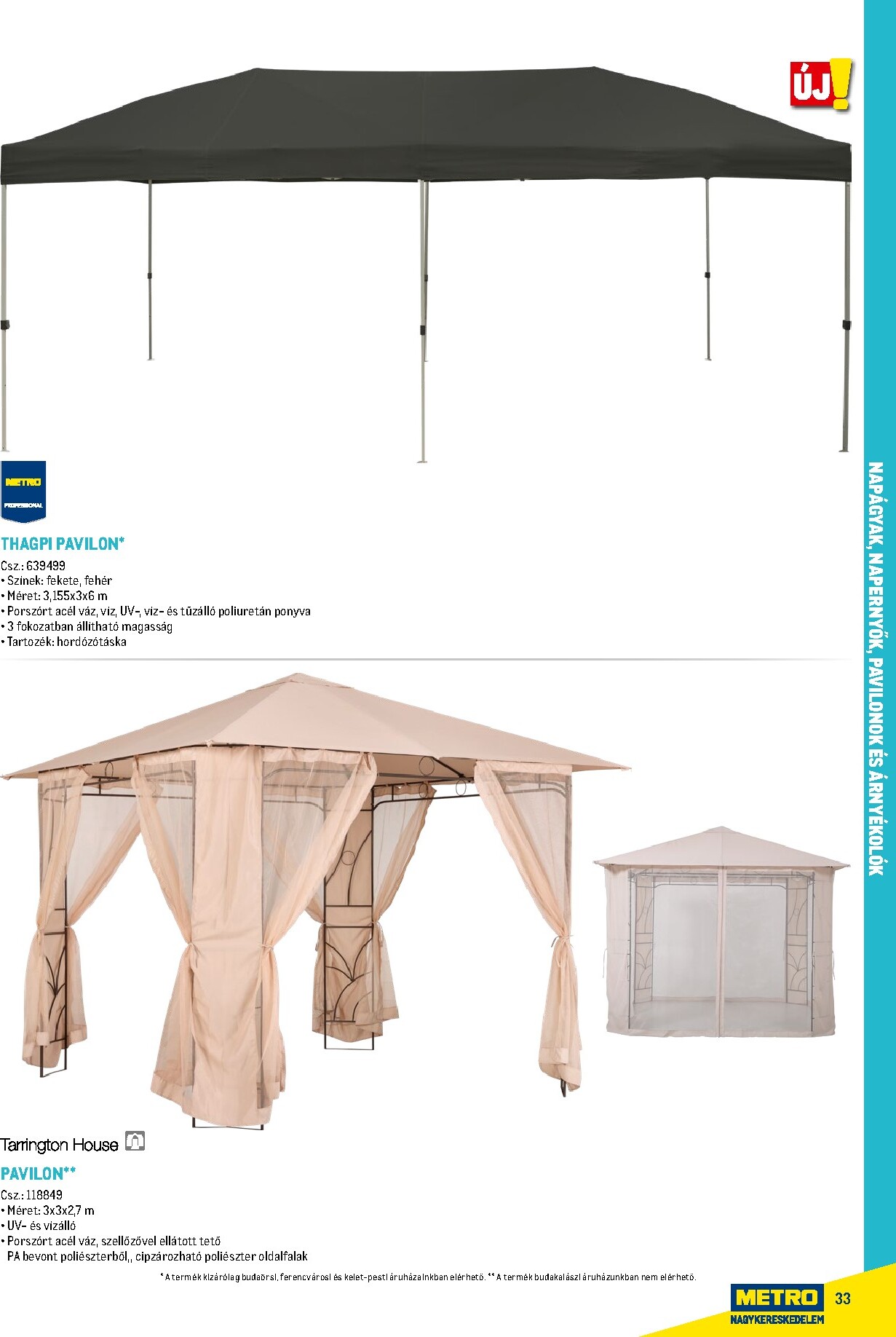 metro - Metro - Szezonális bútorok és kiegészítők akciós újság, érvényes 2026.02.16. - 2026.12.31. - page: 33