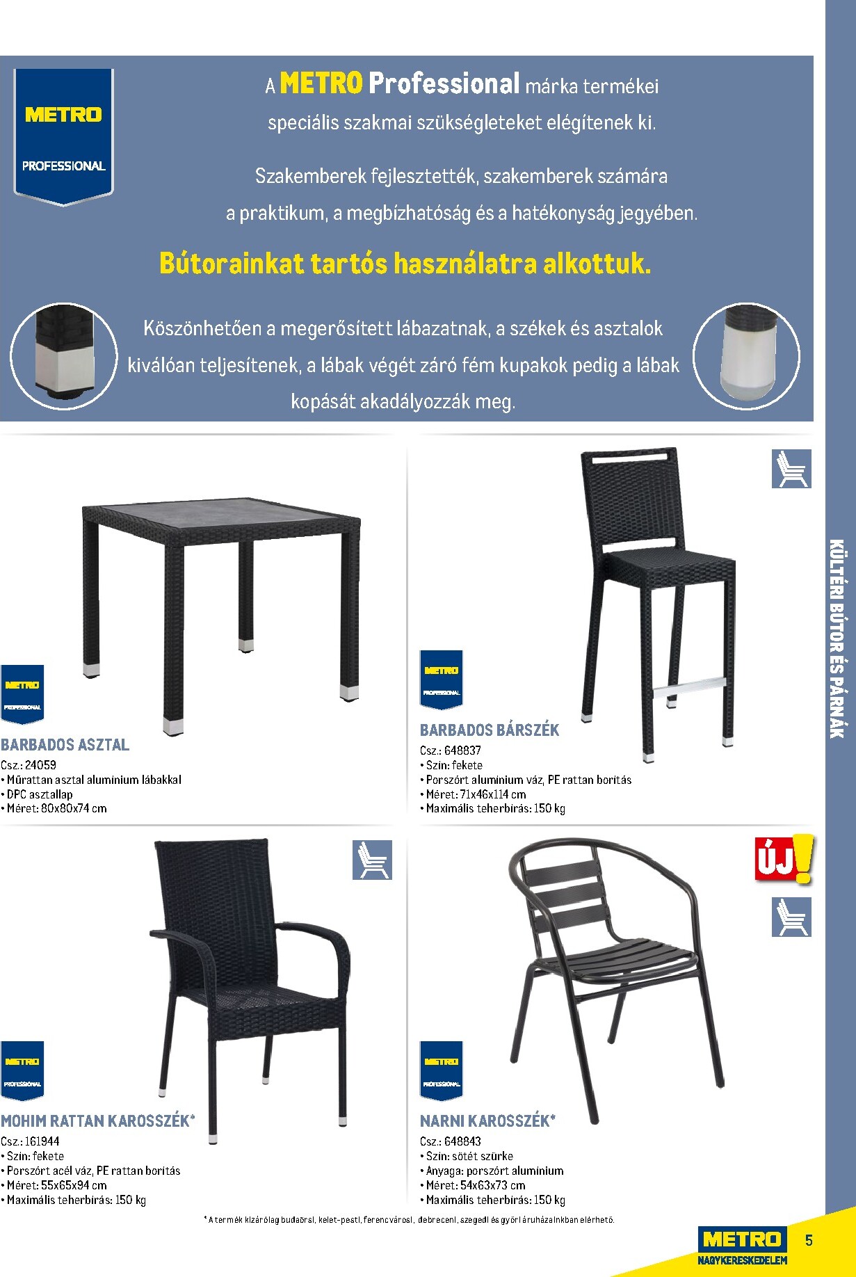 metro - Metro - Szezonális bútorok és kiegészítők akciós újság, érvényes 2026.02.16. - 2026.12.31. - page: 5