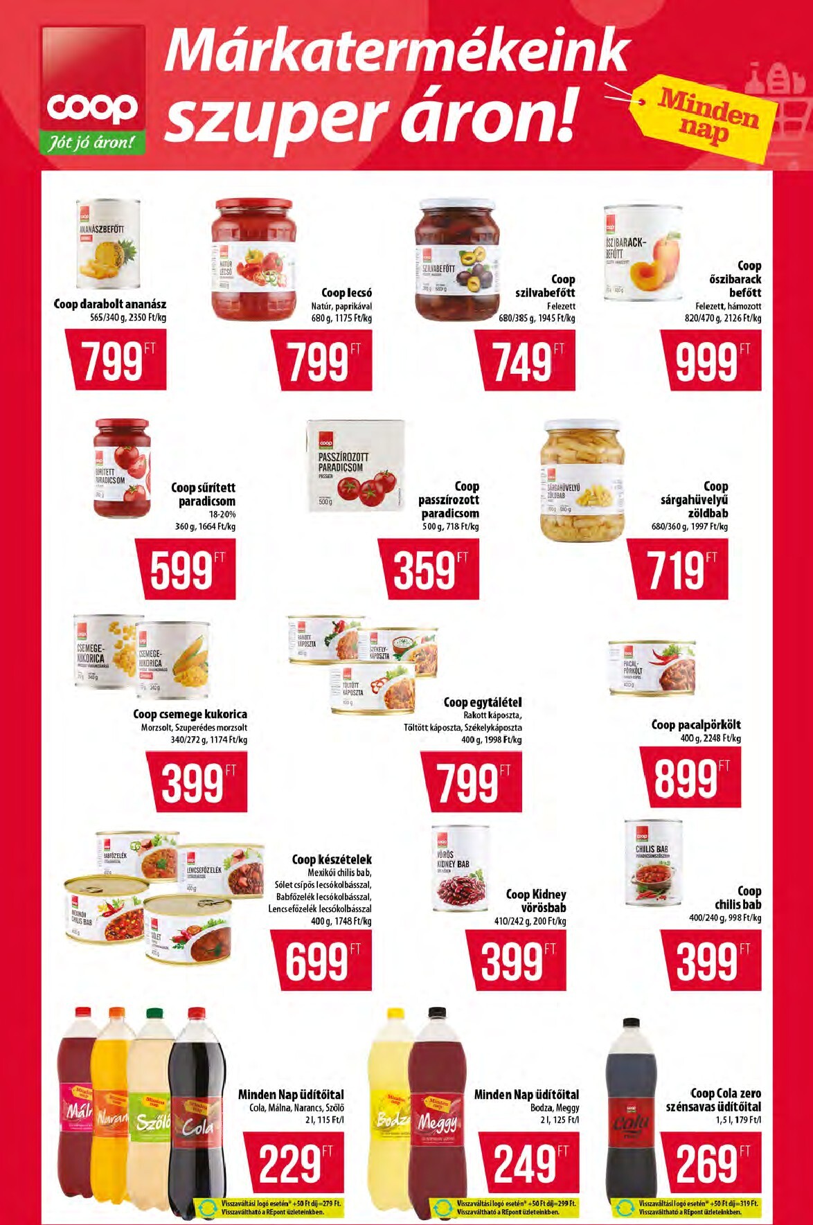 coop - A jövőbeli Coop - Abc-Szuper Észak-Kelet akciós újság csütörtöktől 2026.06.11.-tól szerdától 2026.06.17.-ig érvényes. - page: 6