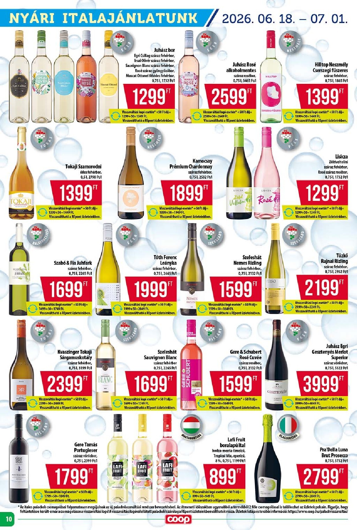 coop - A jövőbeli Coop Szuper Plusz akciós újság csütörtöktől 2026.06.18.-tól szerdától 2026.06.24.-ig érvényes. - page: 10
