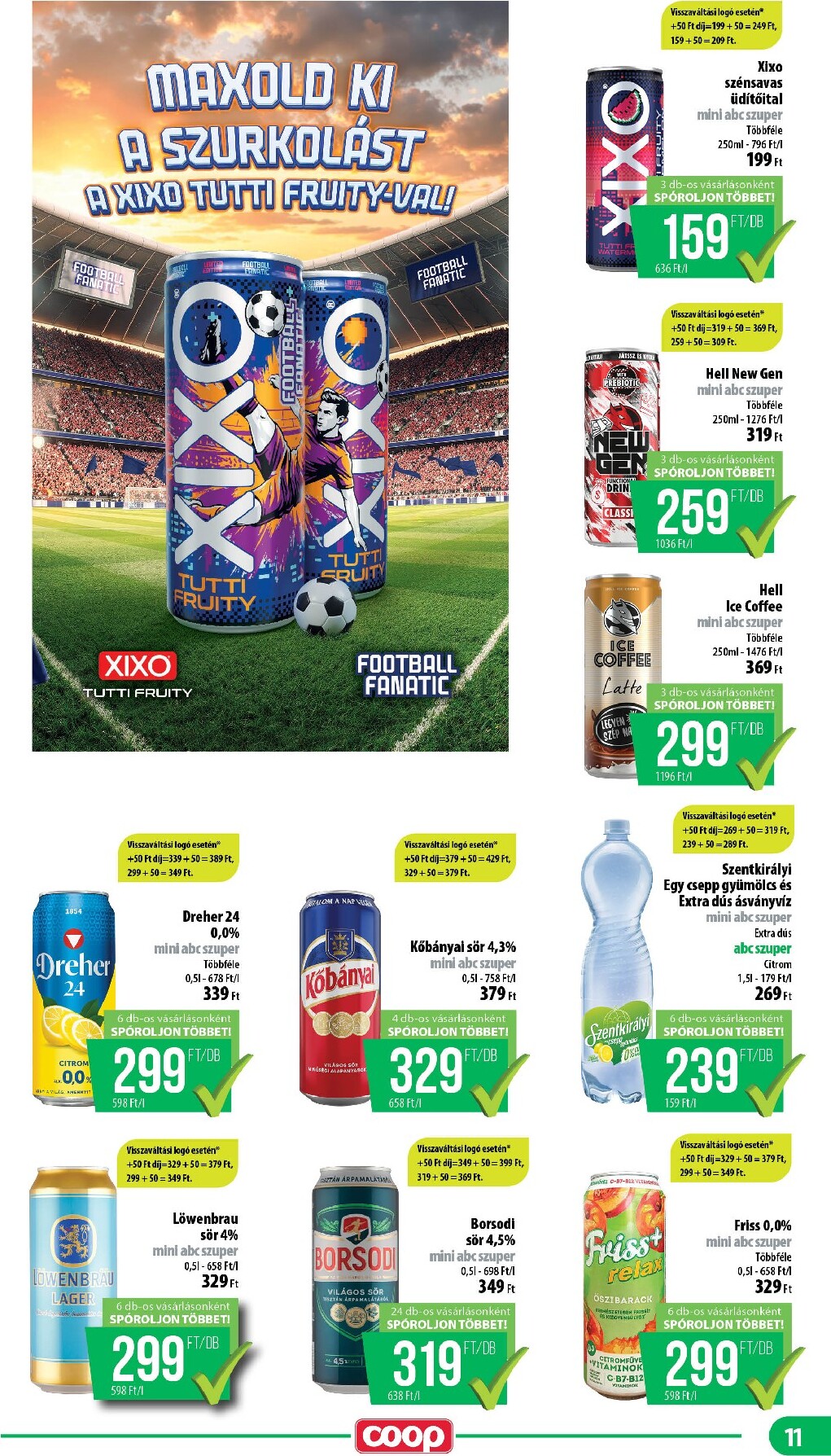 coop - A jövőbeli Coop - Nyírzem/Szabolcs akciós újság csütörtöktől 2026.06.18.-tól szerdától 2026.06.24.-ig érvényes. - page: 11