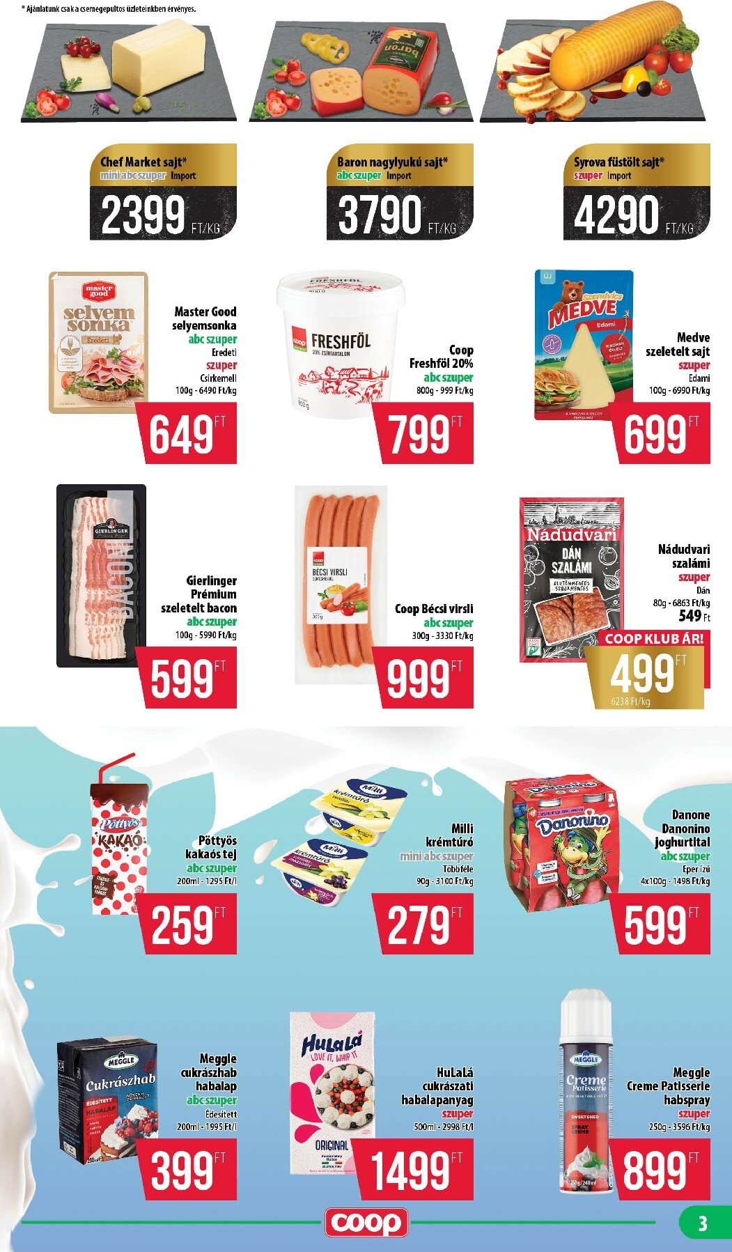 coop - A jövőbeli Coop - Nyírzem/Szabolcs akciós újság csütörtöktől 2026.06.18.-tól szerdától 2026.06.24.-ig érvényes. - page: 3