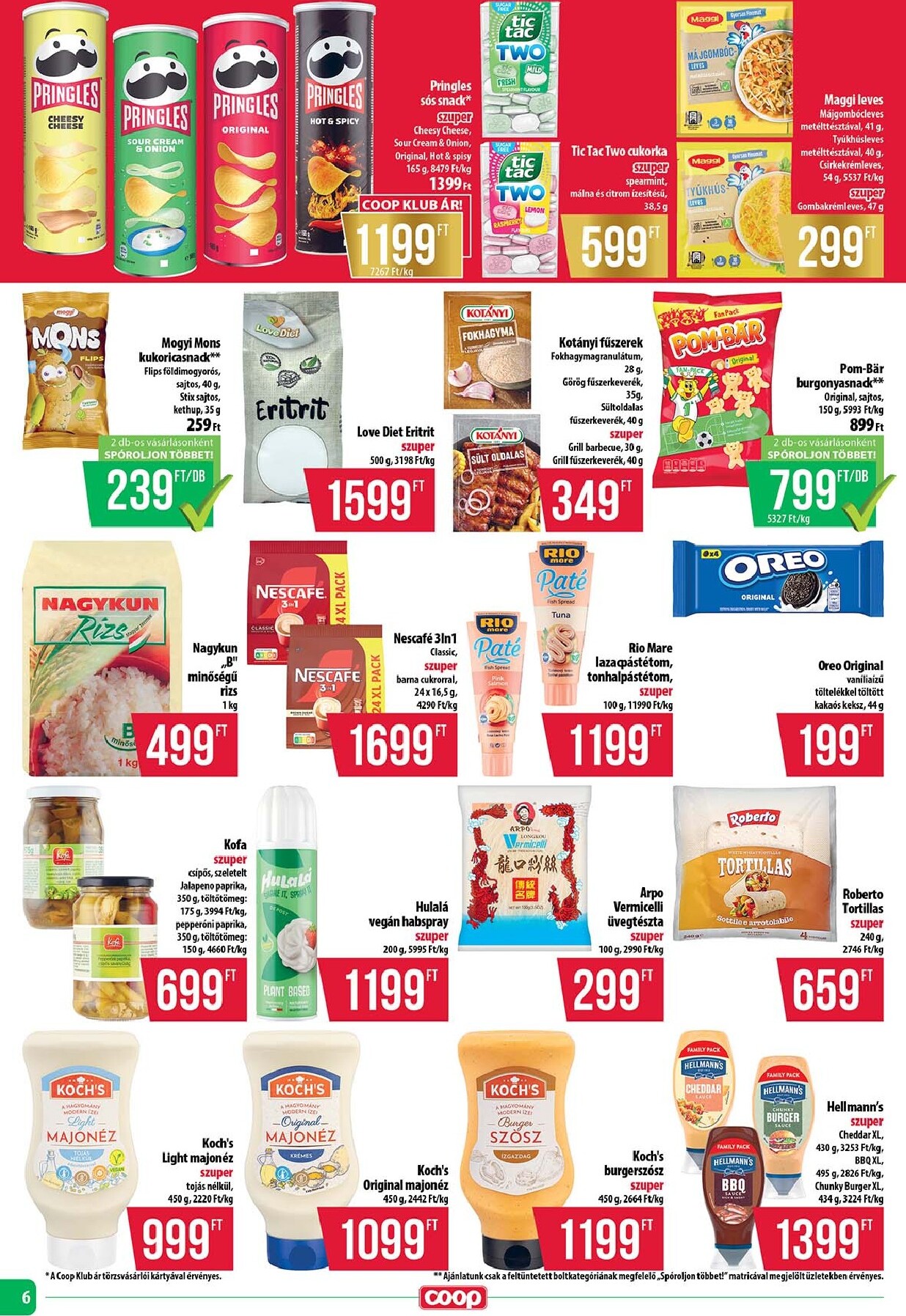 coop - A jövőbeli Coop - Tisza - Abc-Szuper akciós újság csütörtöktől 2026.06.18.-tól szerdától 2026.06.24.-ig érvényes. - page: 6