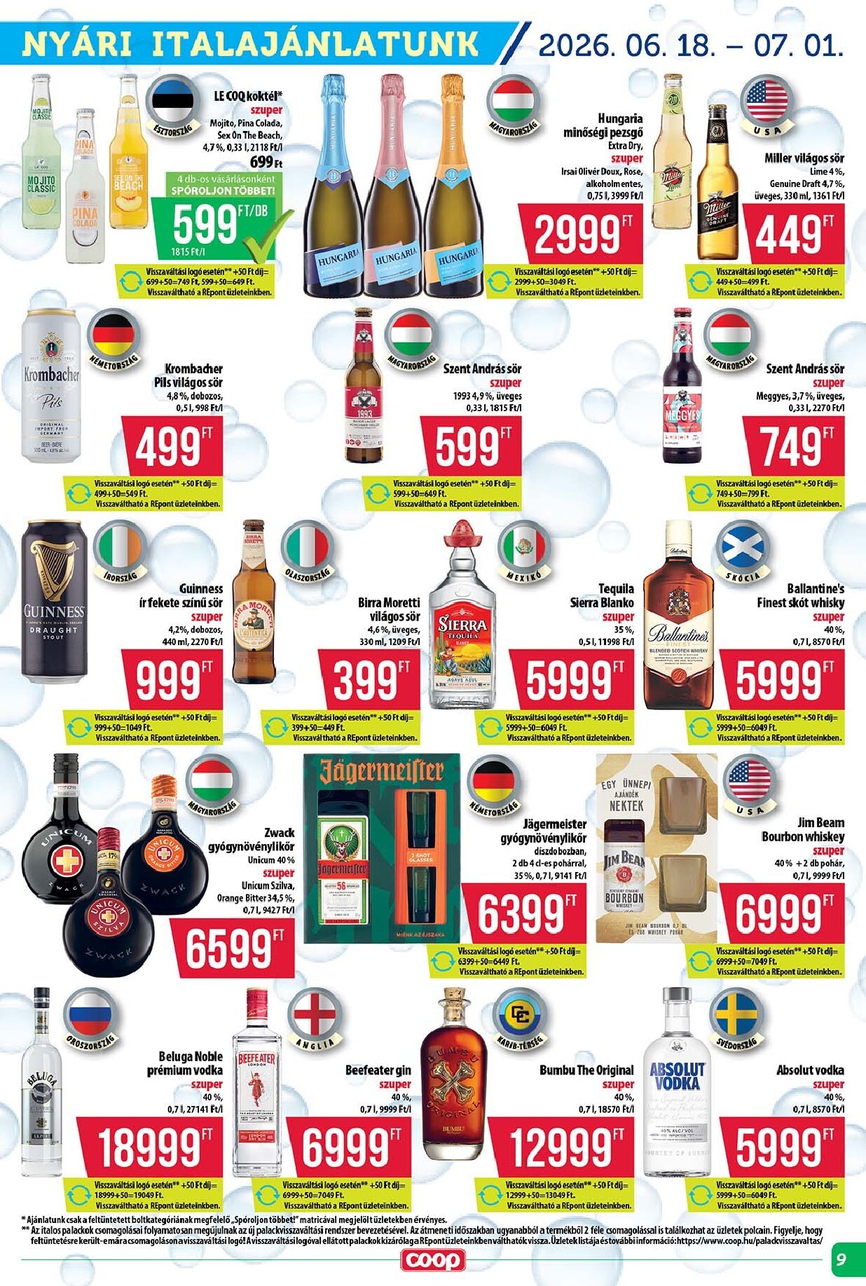 coop - A jövőbeli Coop - Tisza - Abc-Szuper akciós újság csütörtöktől 2026.06.18.-tól szerdától 2026.06.24.-ig érvényes. - page: 9