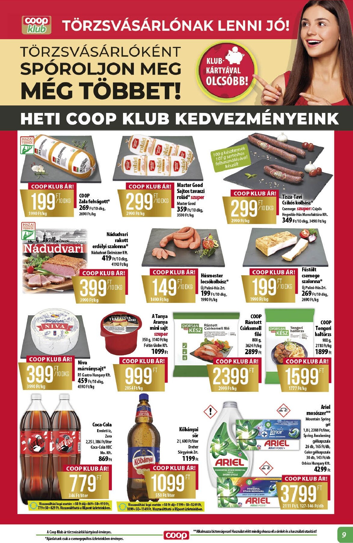 coop - Aktuális Coop - Alföld szórólap érvényes csütörtöktől 2026.06.18.-től szerdától 2026.06.24.-ig - page: 9
