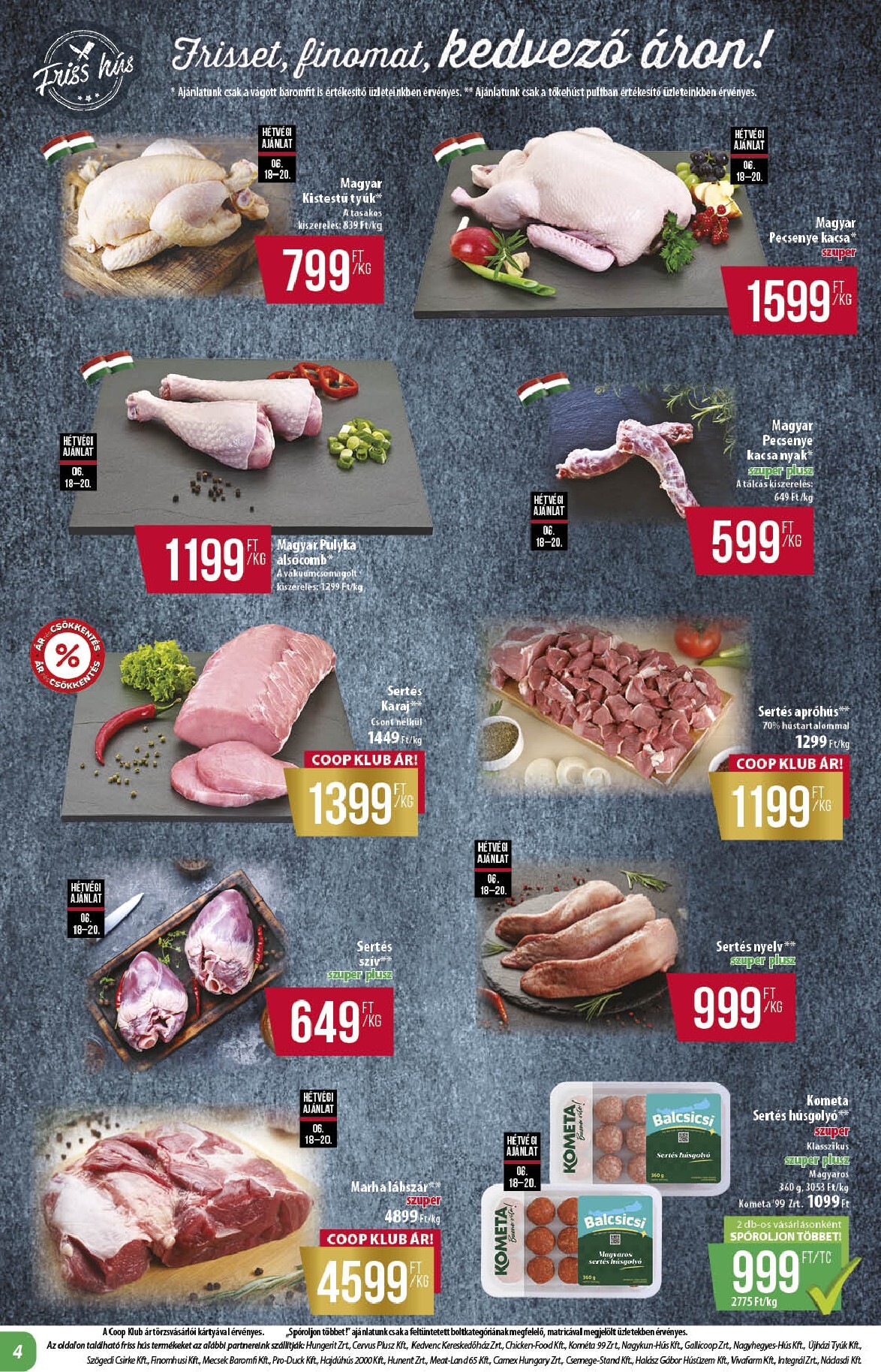 coop - Aktuális Coop - Alföld szórólap érvényes csütörtöktől 2026.06.18.-től szerdától 2026.06.24.-ig - page: 4