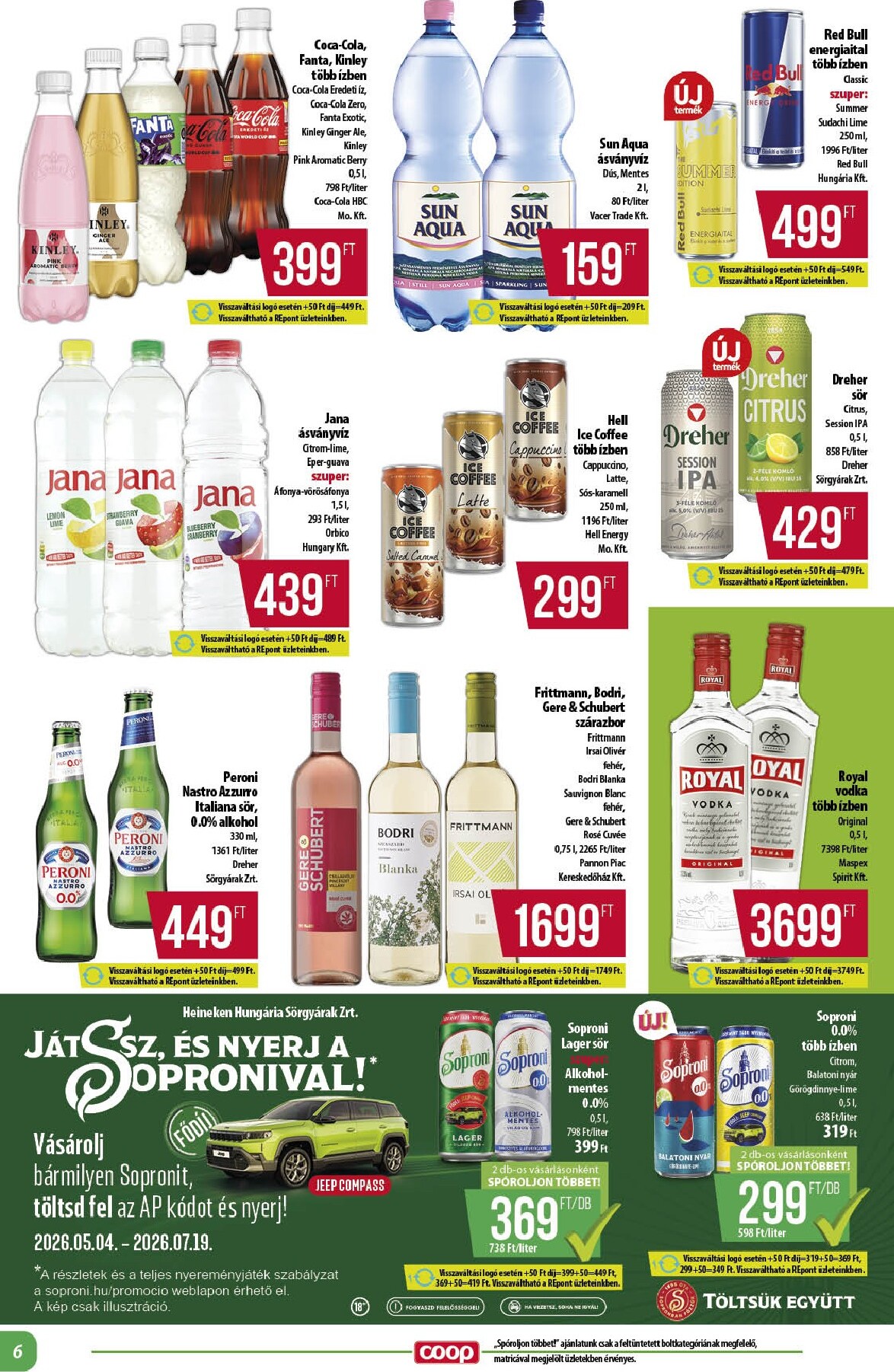 coop - Aktuális Coop - Alföld szórólap érvényes csütörtöktől 2026.06.18.-től szerdától 2026.06.24.-ig - page: 6