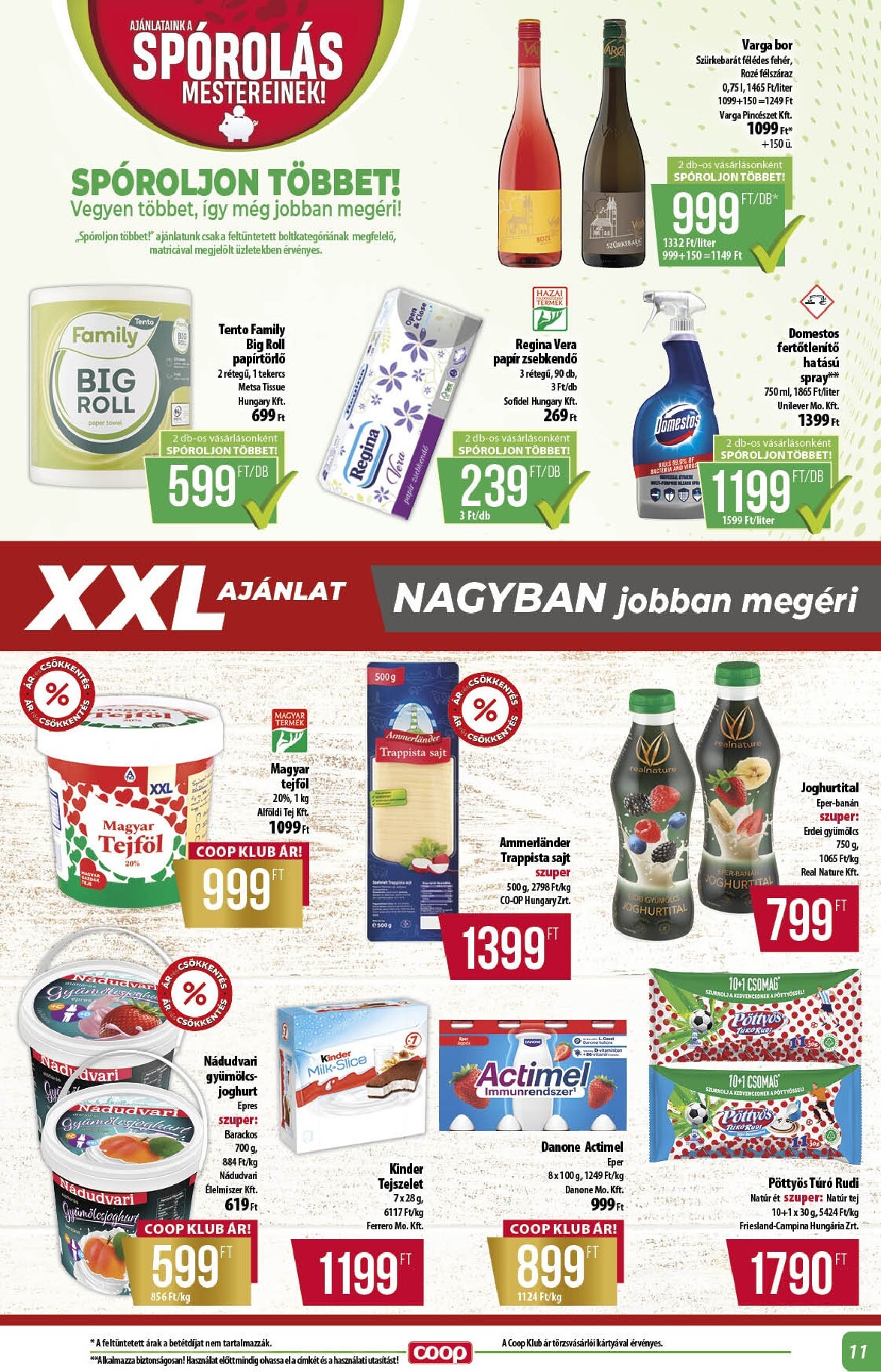 coop - Aktuális Coop - Alföld szórólap érvényes csütörtöktől 2026.06.18.-től szerdától 2026.06.24.-ig - page: 11