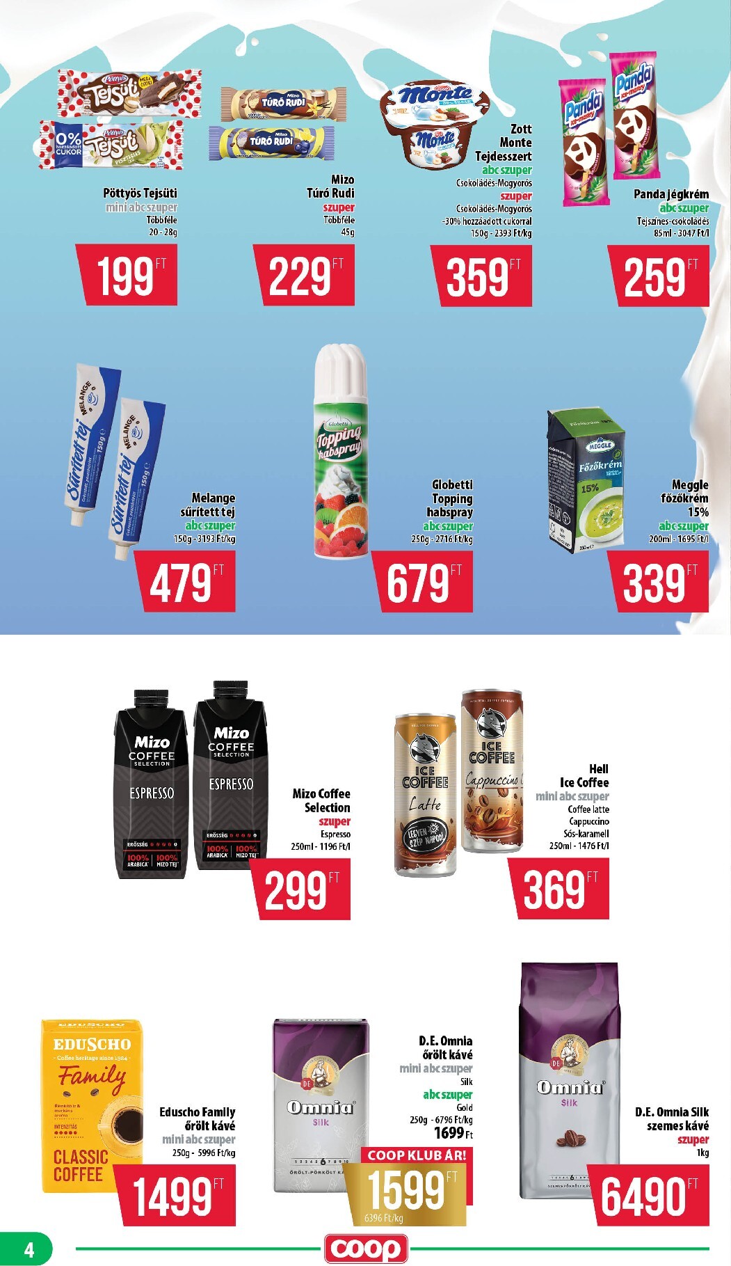 coop - Aktuális Coop - mini abc szuper szórólap érvényes csütörtöktől 2026.07.16.-től szerdától 2026.07.22.-ig - page: 4