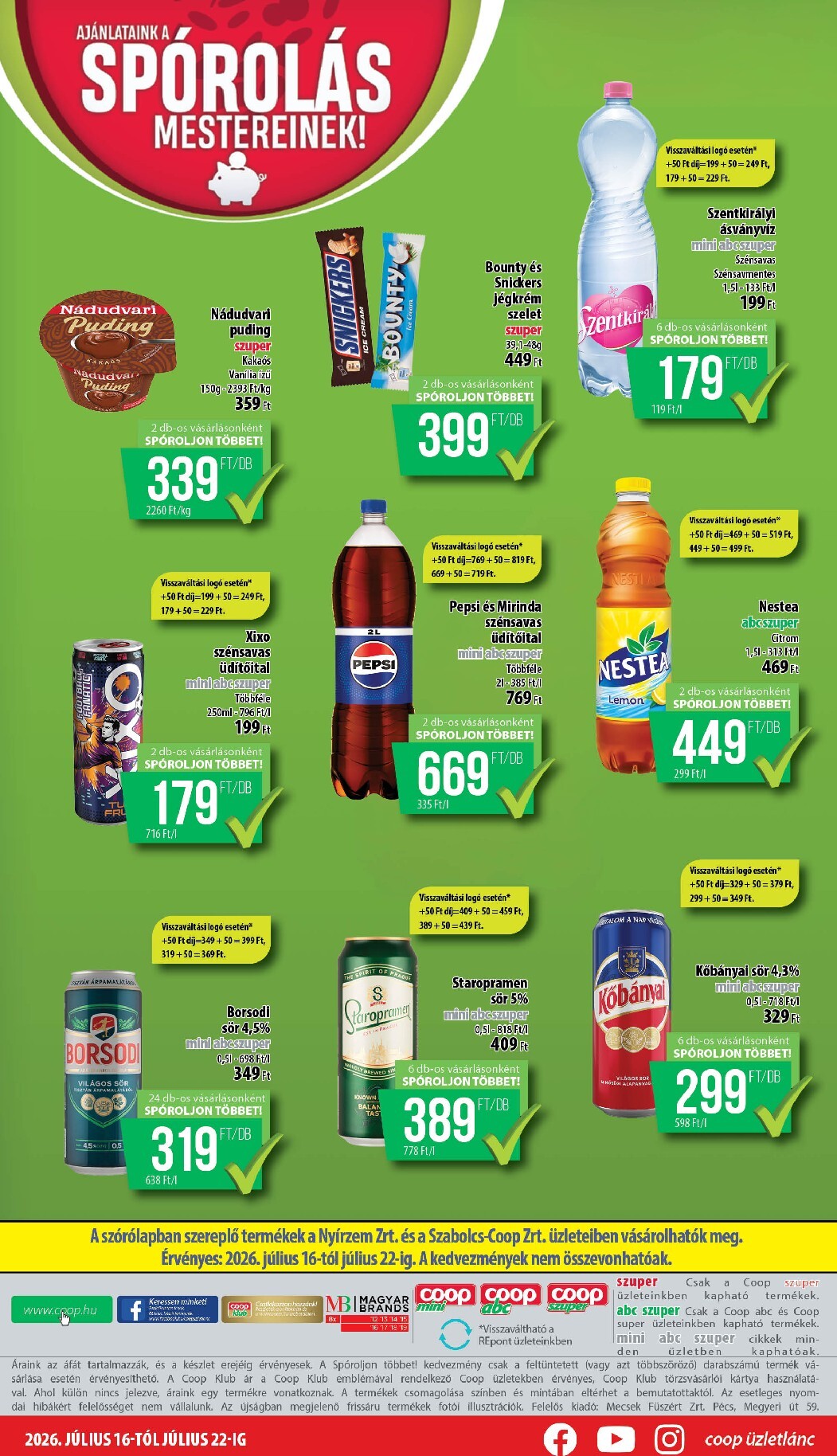 coop - Aktuális Coop - mini abc szuper szórólap érvényes csütörtöktől 2026.07.16.-től szerdától 2026.07.22.-ig - page: 12