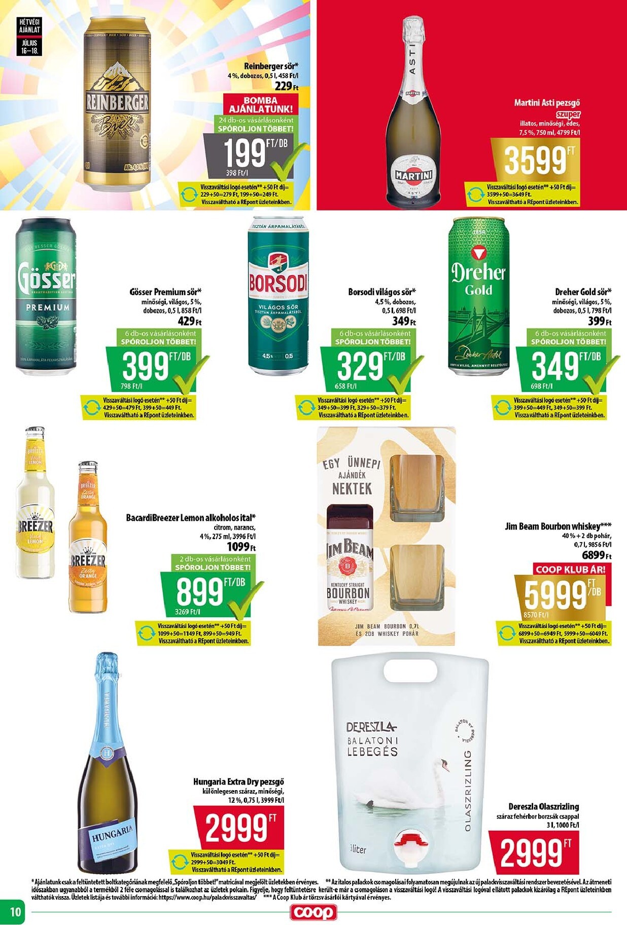 coop - Aktuális Coop szórólap érvényes csütörtöktől 2026.07.16.-től szerdától 2026.07.22.-ig - page: 10