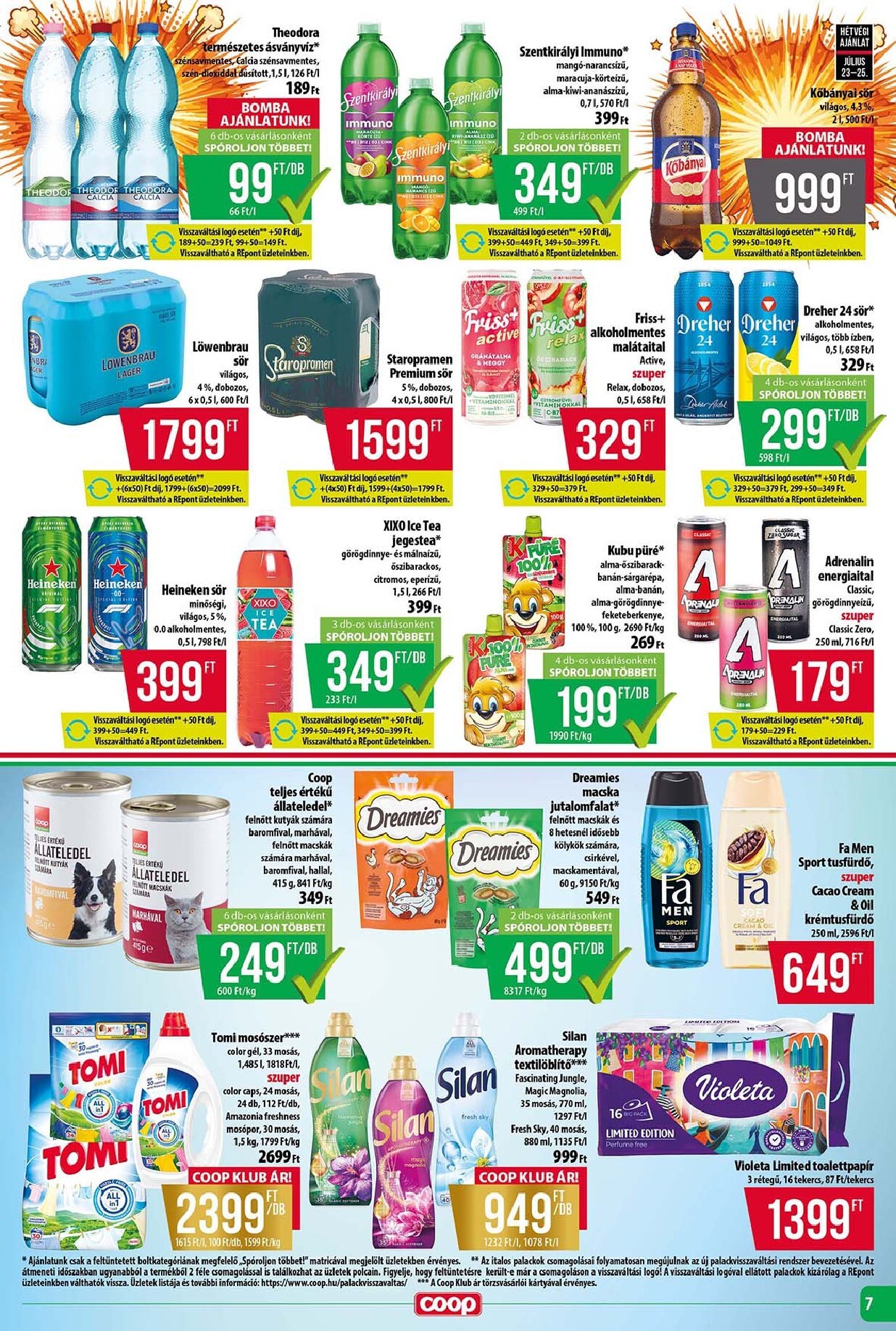 coop - A jövőbeli Coop - Tisza - Abc-Szuper akciós újság csütörtöktől 2026.07.23.-tól szerdától 2026.07.29.-ig érvényes. - page: 7