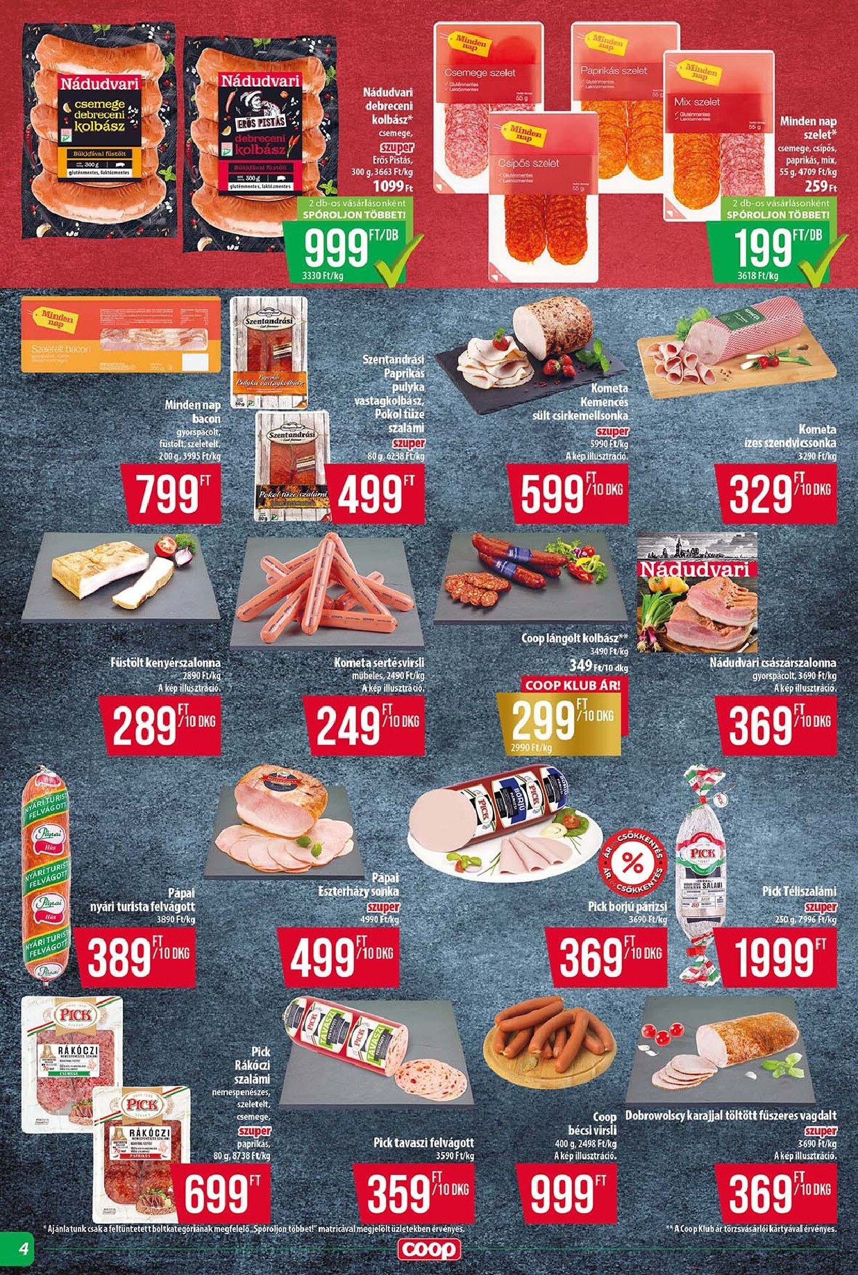 coop - A jövőbeli Coop - Tisza - Abc-Szuper akciós újság csütörtöktől 2026.07.23.-tól szerdától 2026.07.29.-ig érvényes. - page: 4