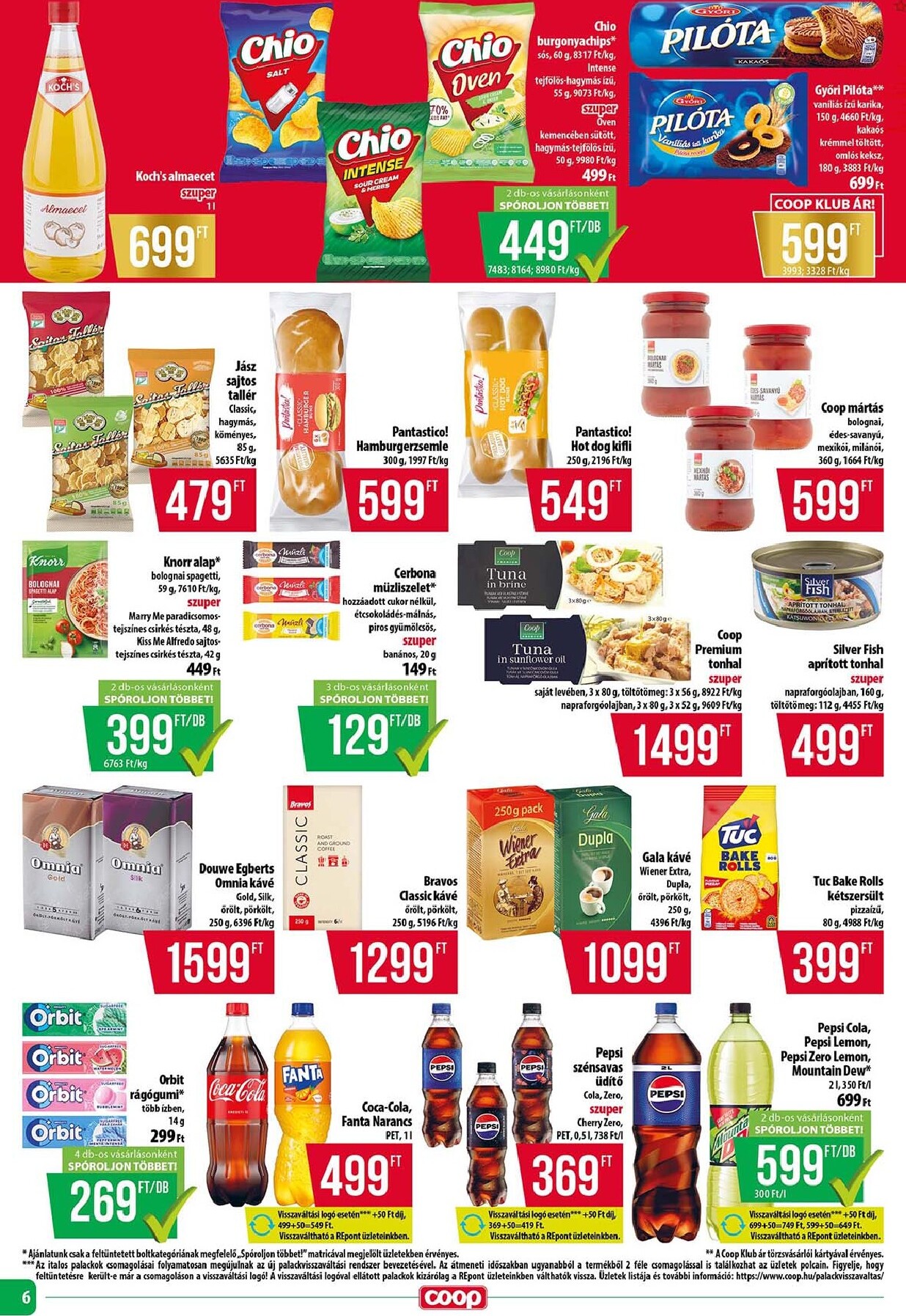 coop - A jövőbeli Coop - Tisza - Abc-Szuper akciós újság csütörtöktől 2026.07.23.-tól szerdától 2026.07.29.-ig érvényes. - page: 6