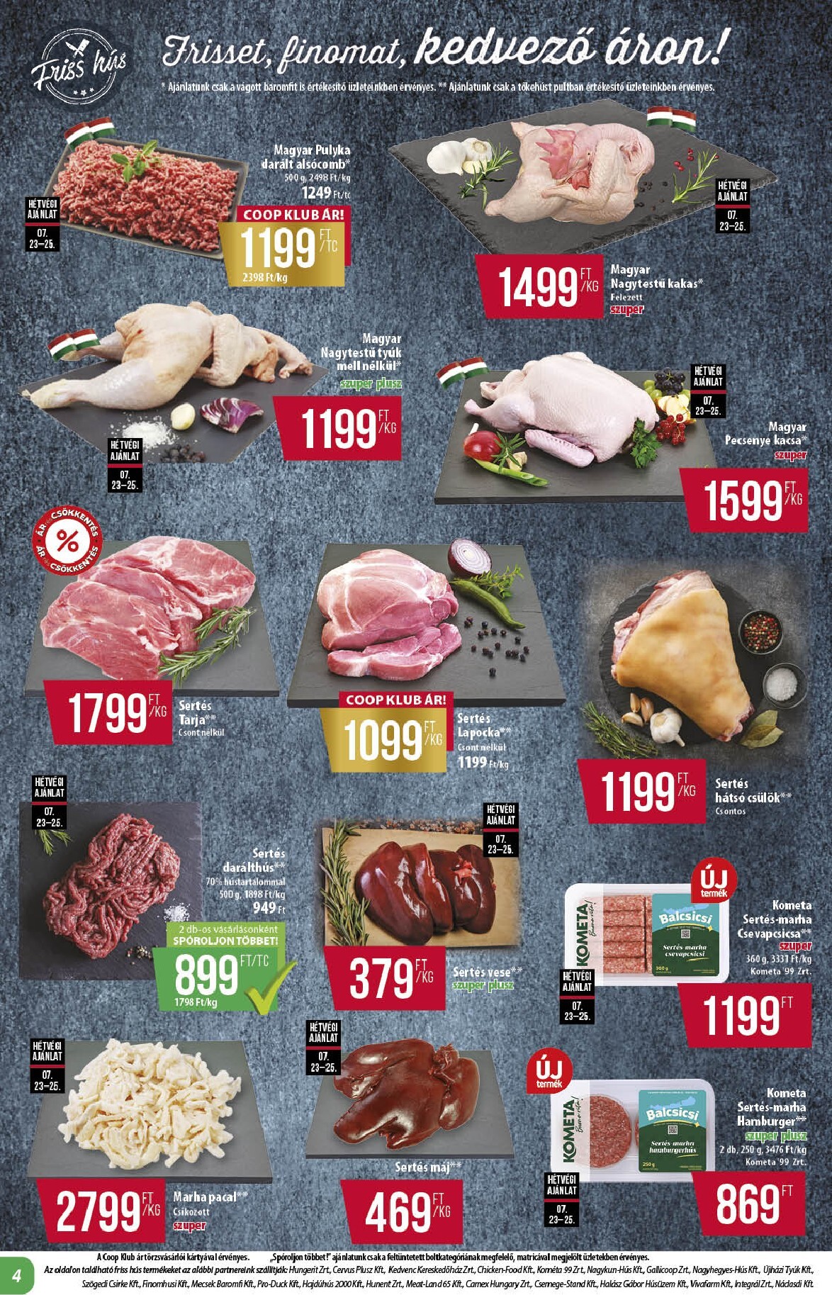 coop - A jövőbeli Coop - Alföld akciós újság csütörtöktől 2026.07.23.-tól szerdától 2026.07.29.-ig érvényes. - page: 4