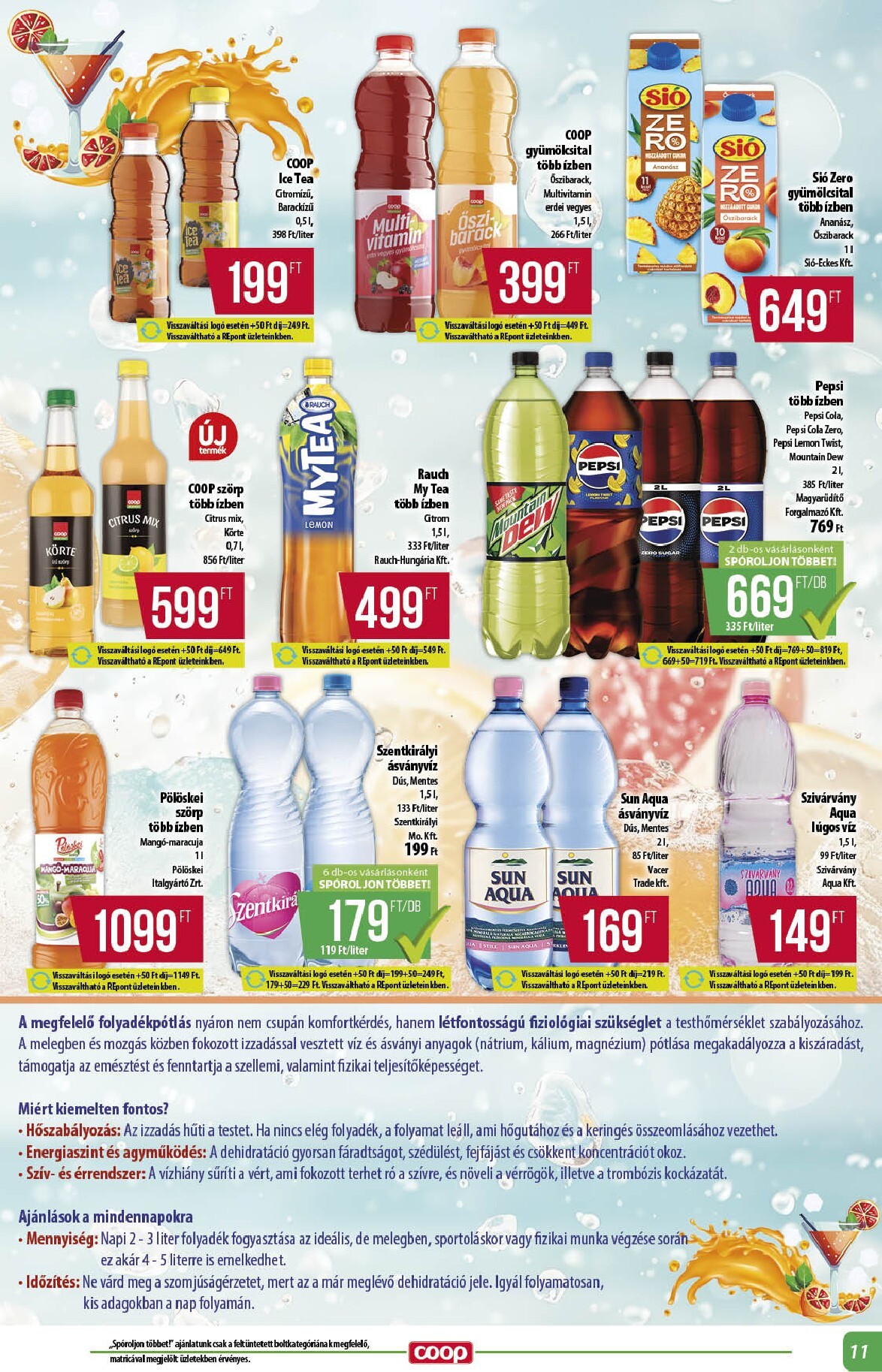 coop - A jövőbeli Coop - Alföld akciós újság csütörtöktől 2026.07.23.-tól szerdától 2026.07.29.-ig érvényes. - page: 11