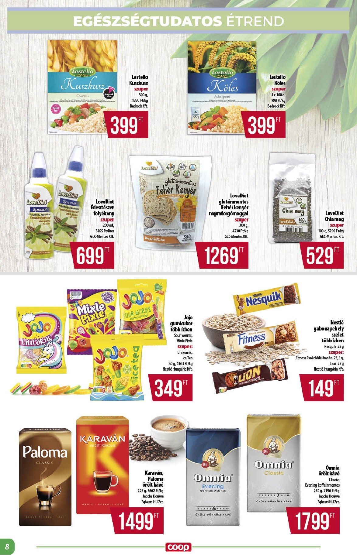 coop - A jövőbeli Coop - Alföld akciós újság csütörtöktől 2026.07.23.-tól szerdától 2026.07.29.-ig érvényes. - page: 8