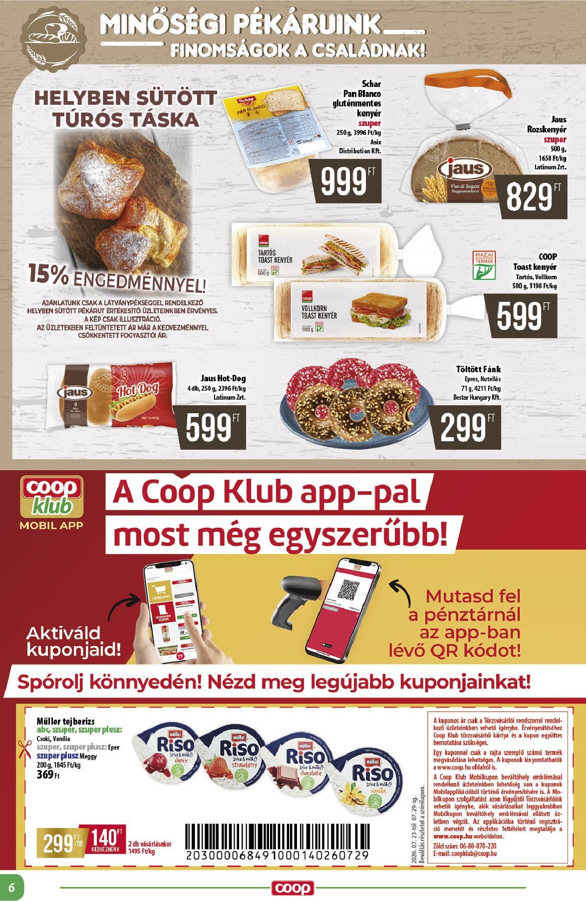 coop - A jövőbeli Coop - Alföld akciós újság csütörtöktől 2026.07.23.-tól szerdától 2026.07.29.-ig érvényes. - page: 6
