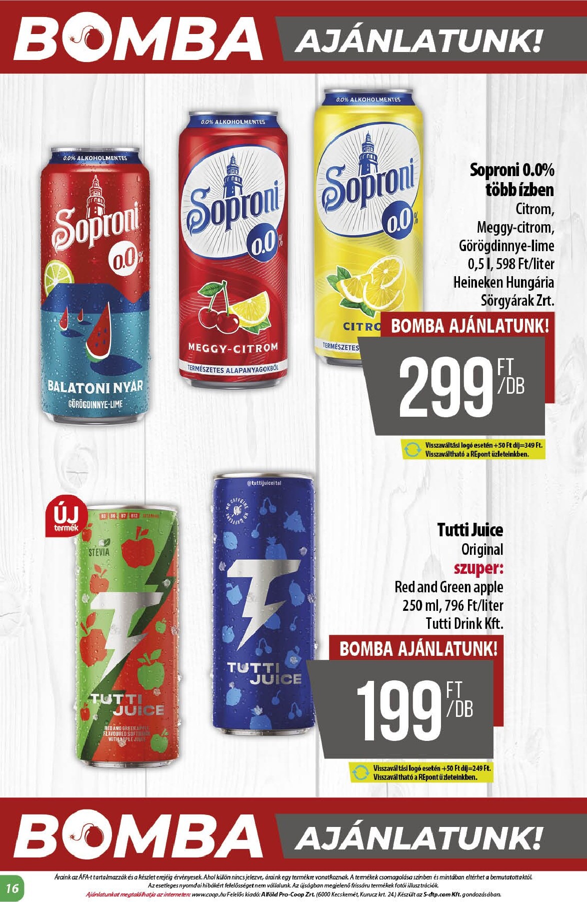 coop - A jövőbeli Coop - Alföld akciós újság csütörtöktől 2026.07.23.-tól szerdától 2026.07.29.-ig érvényes. - page: 16