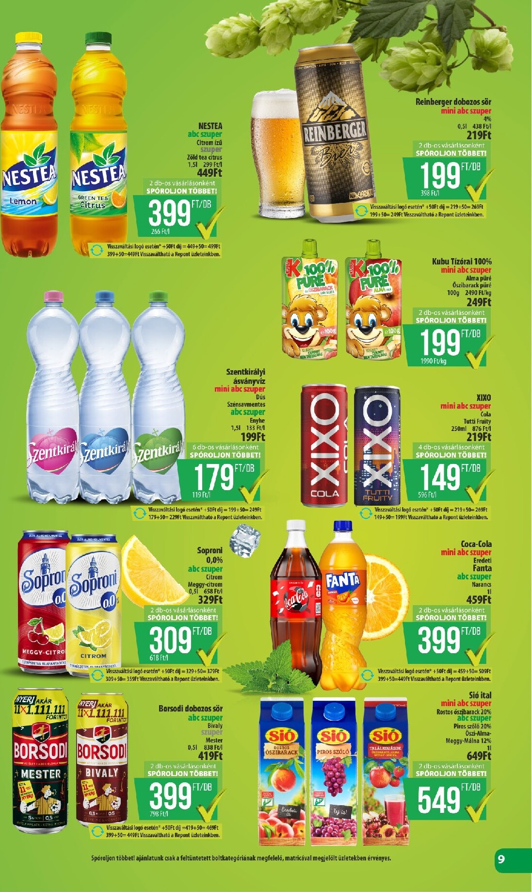 coop - A jövőbeli Coop - Észak-Kelet akciós újság csütörtöktől 2026.07.23.-tól szerdától 2026.07.29.-ig érvényes. - page: 9