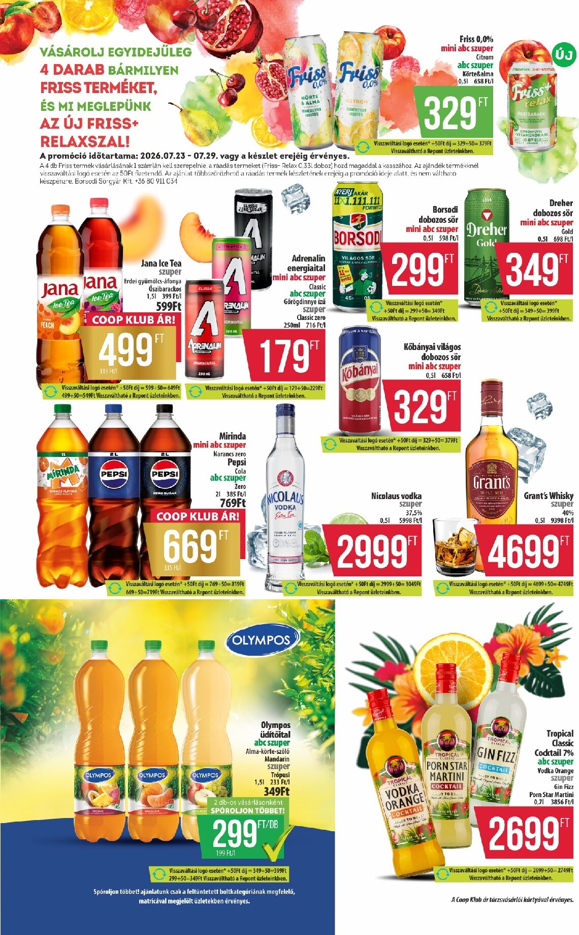 coop - A jövőbeli Coop - Észak-Kelet akciós újság csütörtöktől 2026.07.23.-tól szerdától 2026.07.29.-ig érvényes. - page: 10