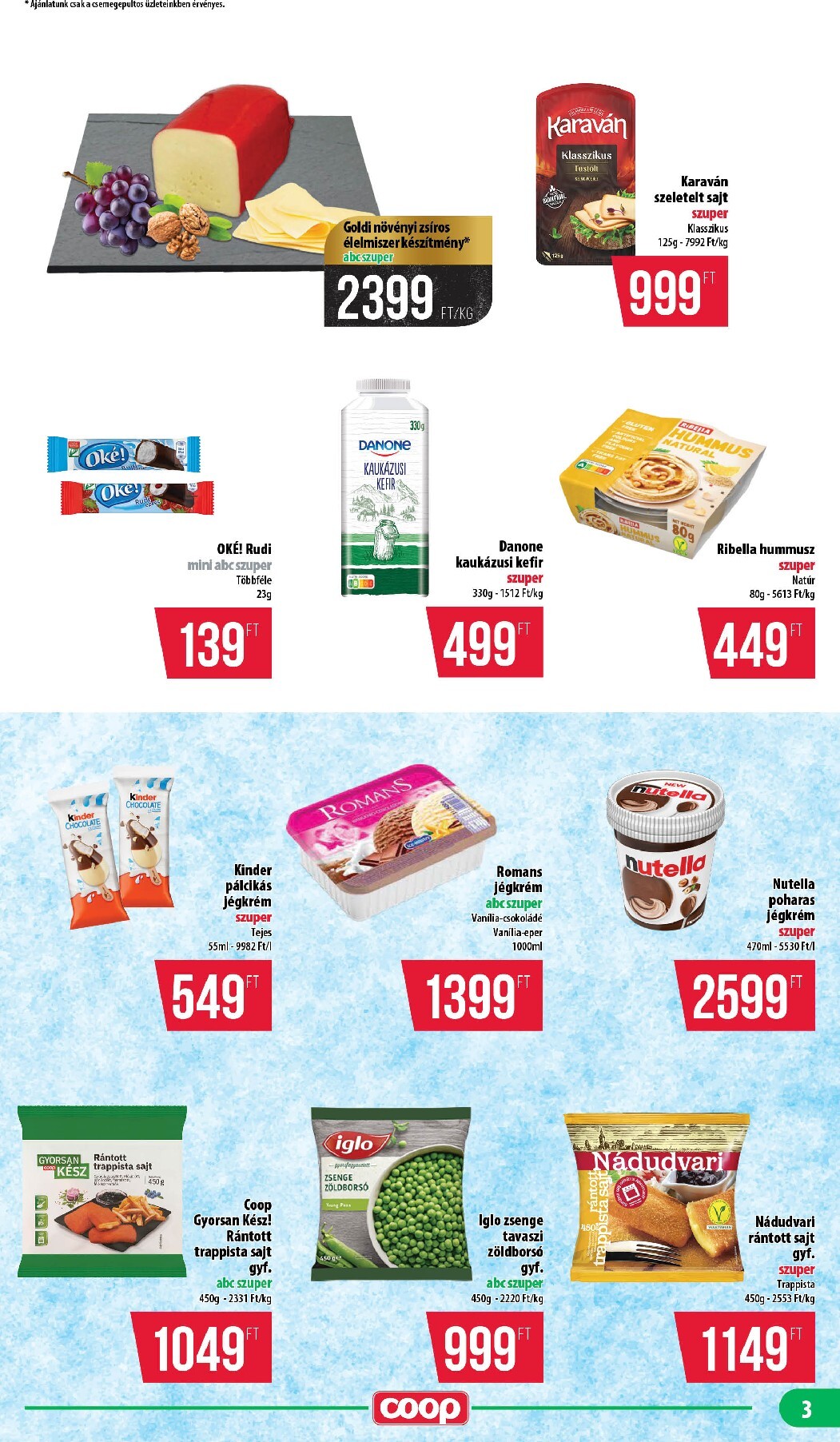 coop - A jövőbeli Coop - Nyírzem/Szabolcs Coop akciós újság csütörtöktől 2026.07.23.-tól szerdától 2026.07.29.-ig érvényes. - page: 3