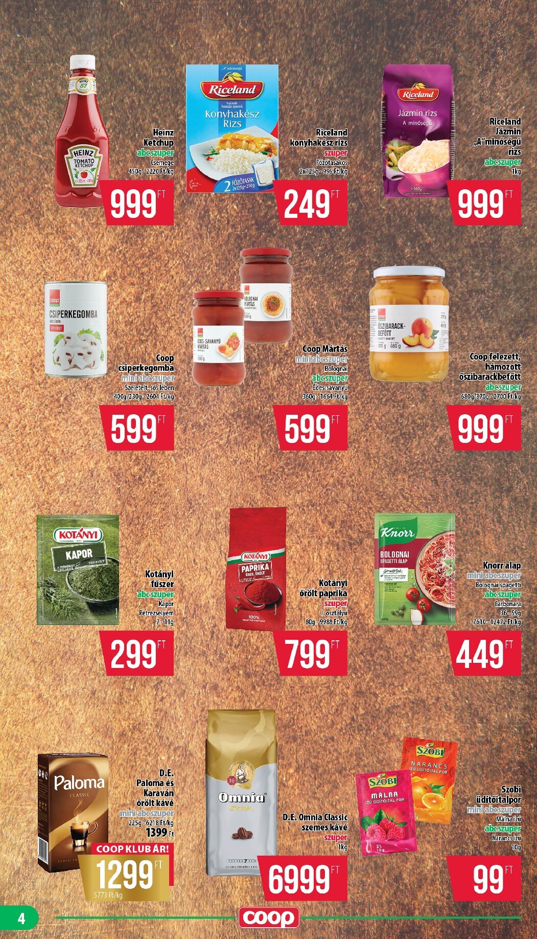 coop - A jövőbeli Coop - Nyírzem/Szabolcs Coop akciós újság csütörtöktől 2026.07.23.-tól szerdától 2026.07.29.-ig érvényes. - page: 4