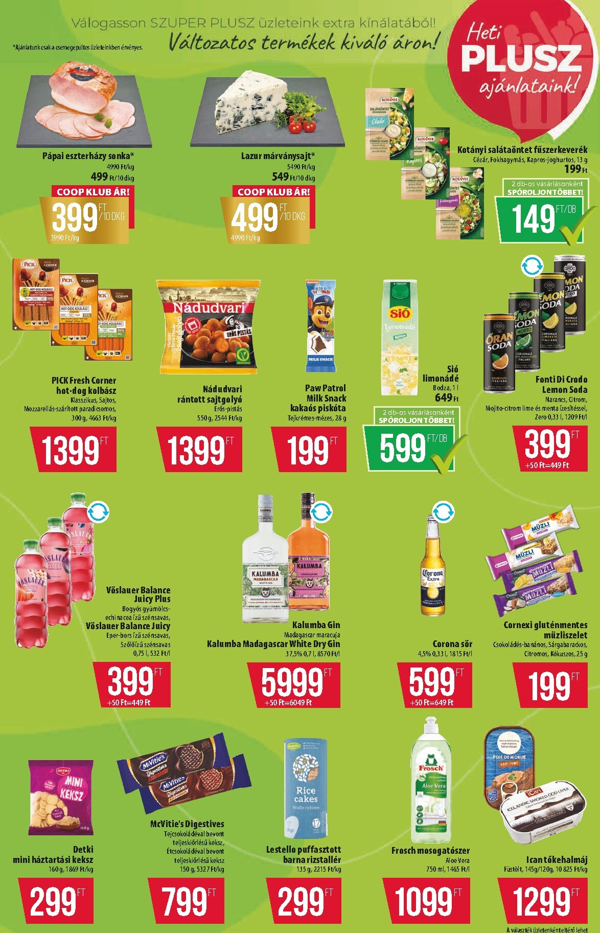 coop - A jövőbeli Coop - Szuper Plusz akciós újság csütörtöktől 2026.07.30.-tól szerdától 2026.08.05.-ig érvényes. - page: 7