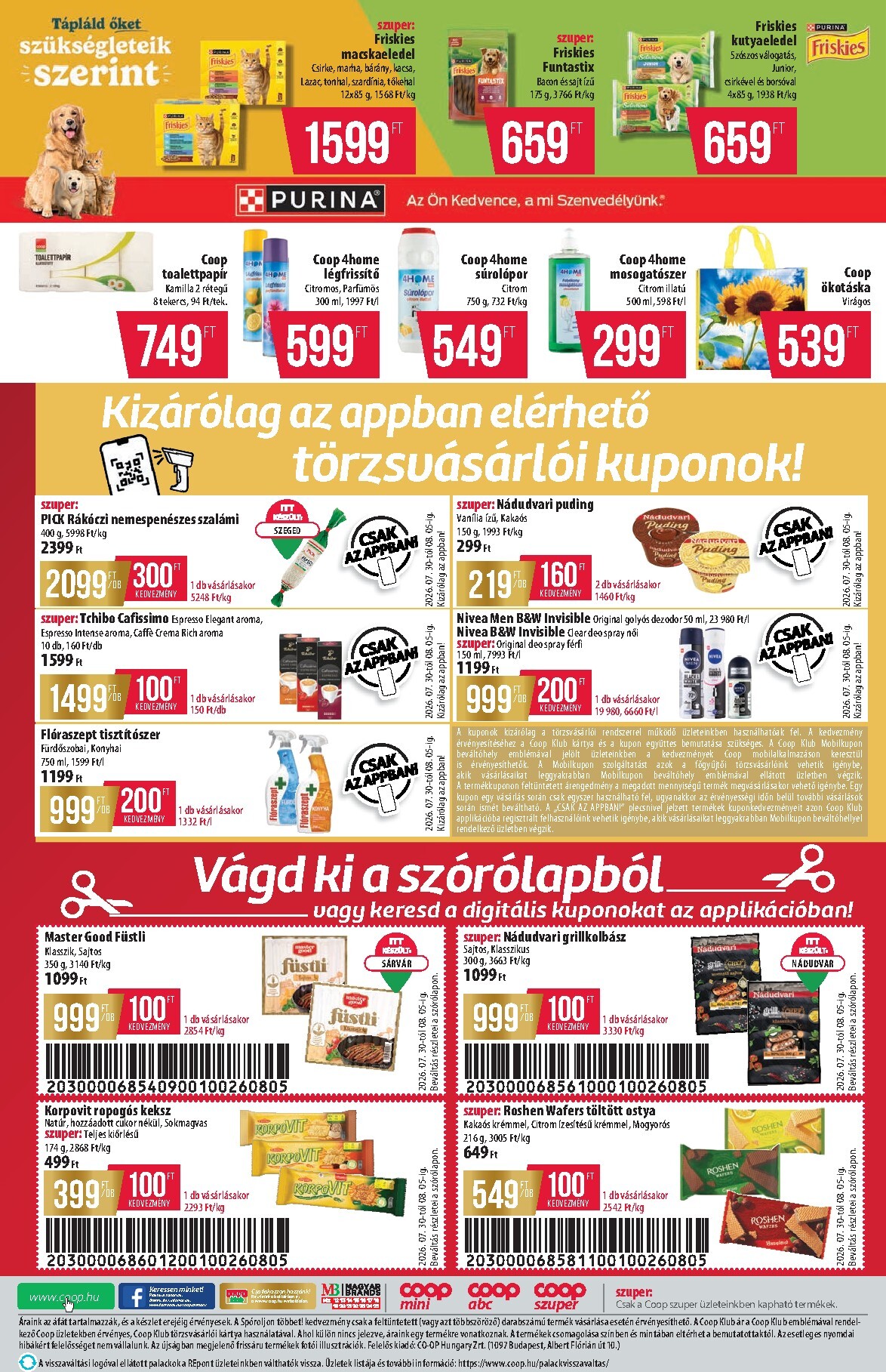 coop - A jövőbeli Coop - Abc Szuper akciós újság csütörtöktől 2026.07.30.-tól szerdától 2026.08.05.-ig érvényes. - page: 8