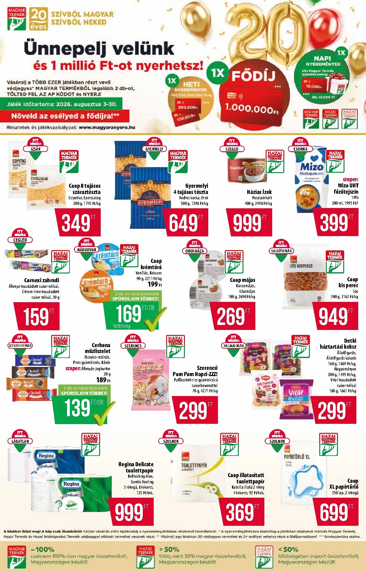 coop - A jövőbeli Coop - Alföld - Abc-Szuper akciós újság csütörtöktől 2026.08.06.-tól szerdától 2026.08.12.-ig érvényes. - page: 4