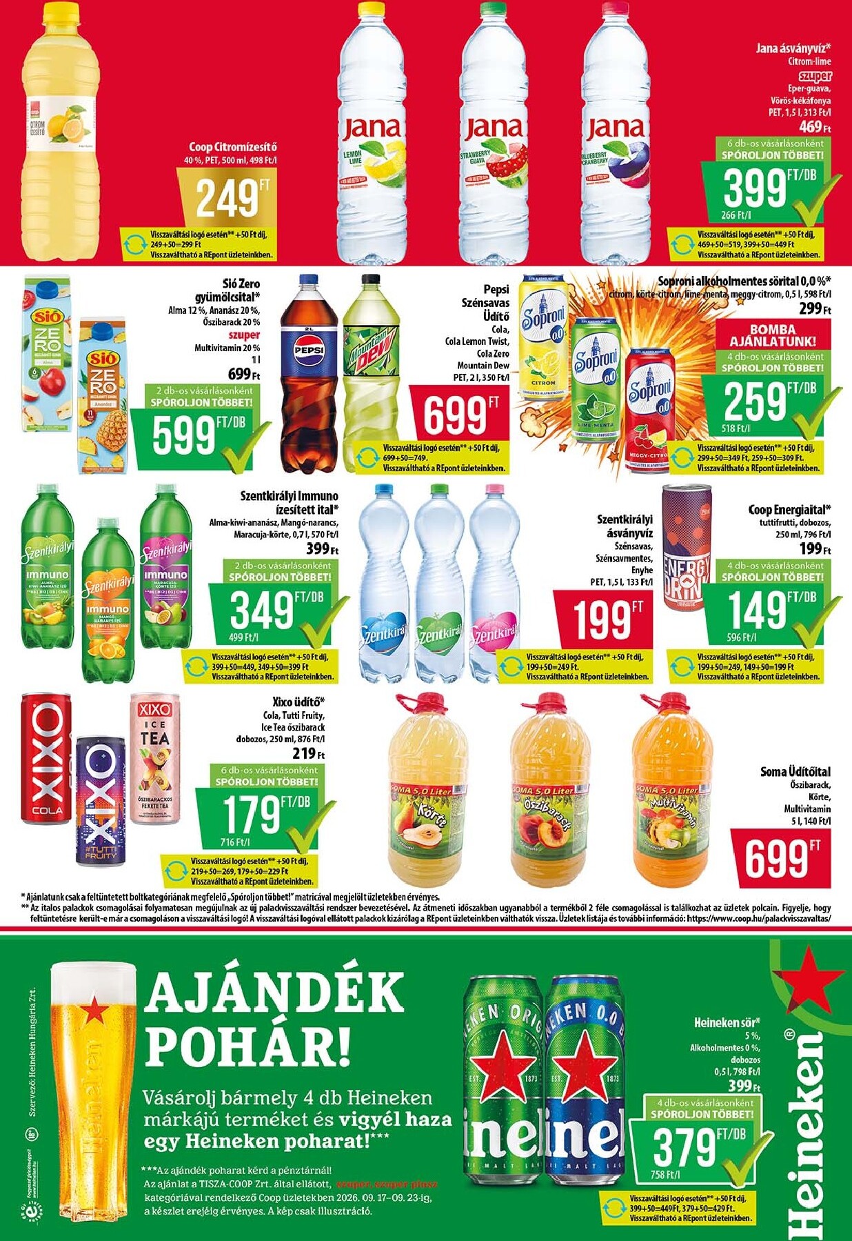 coop - A jövőbeli Coop - Tisza - Abc-Szuper akciós újság csütörtöktől 2026.09.17.-tól szerdától 2026.09.23.-ig érvényes. - page: 9
