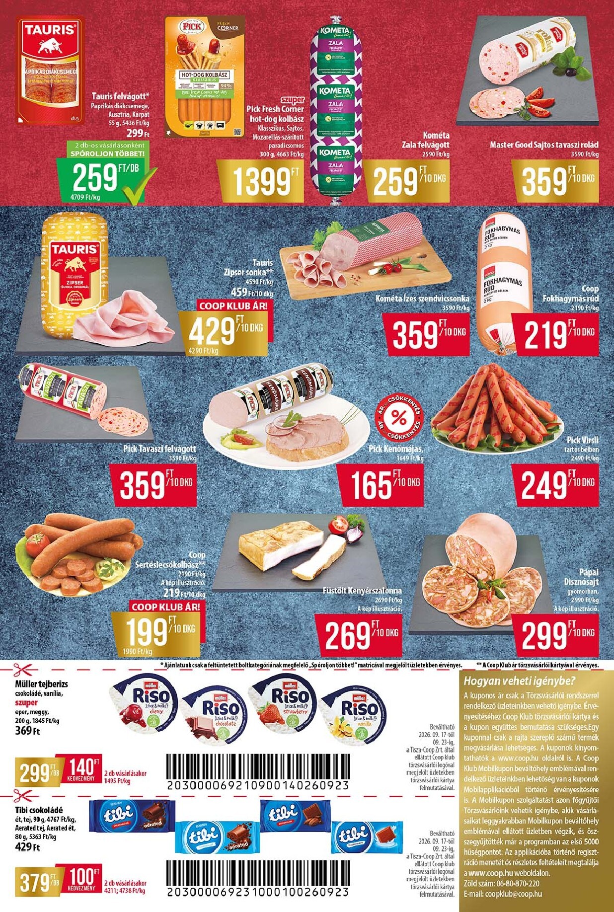 coop - A jövőbeli Coop - Tisza - Abc-Szuper akciós újság csütörtöktől 2026.09.17.-tól szerdától 2026.09.23.-ig érvényes. - page: 3