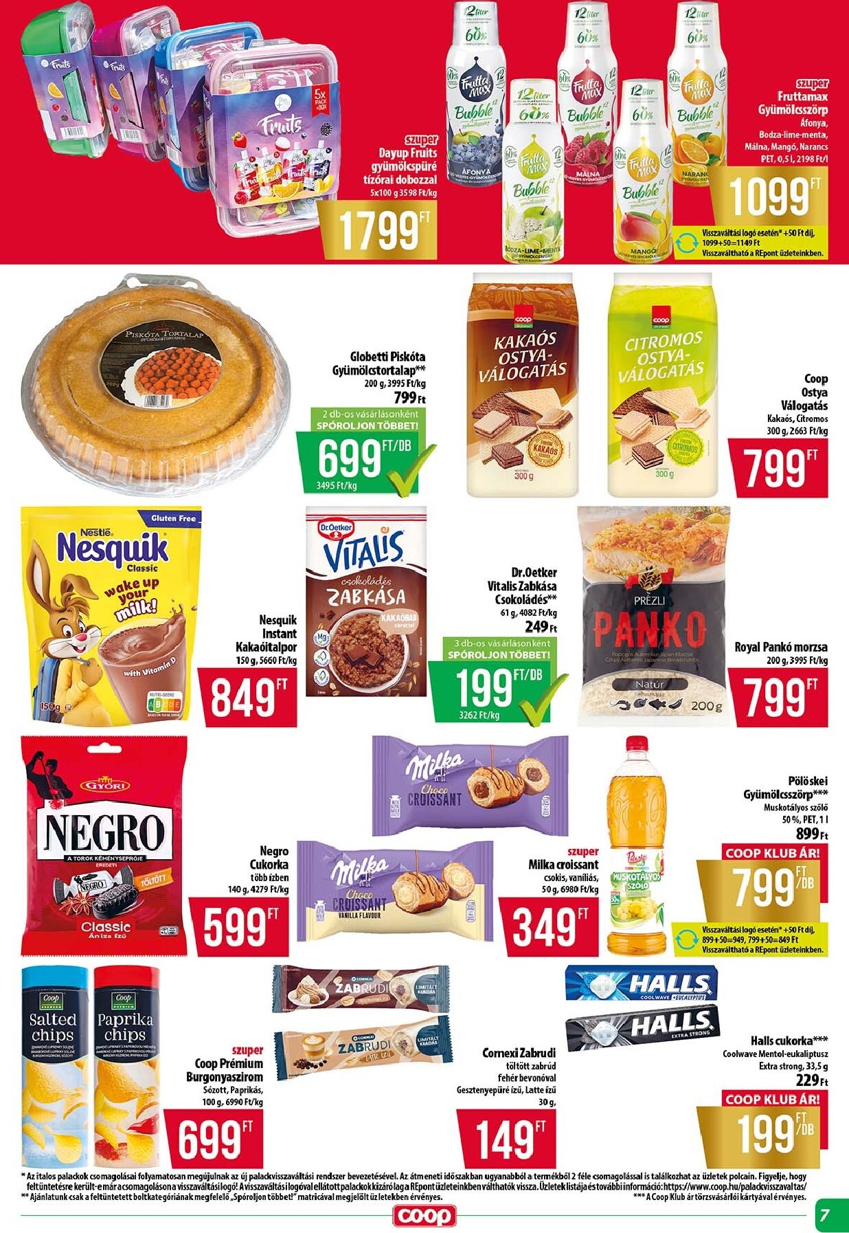 coop - A jövőbeli Coop - Tisza - Abc-Szuper akciós újság csütörtöktől 2026.09.17.-tól szerdától 2026.09.23.-ig érvényes. - page: 7