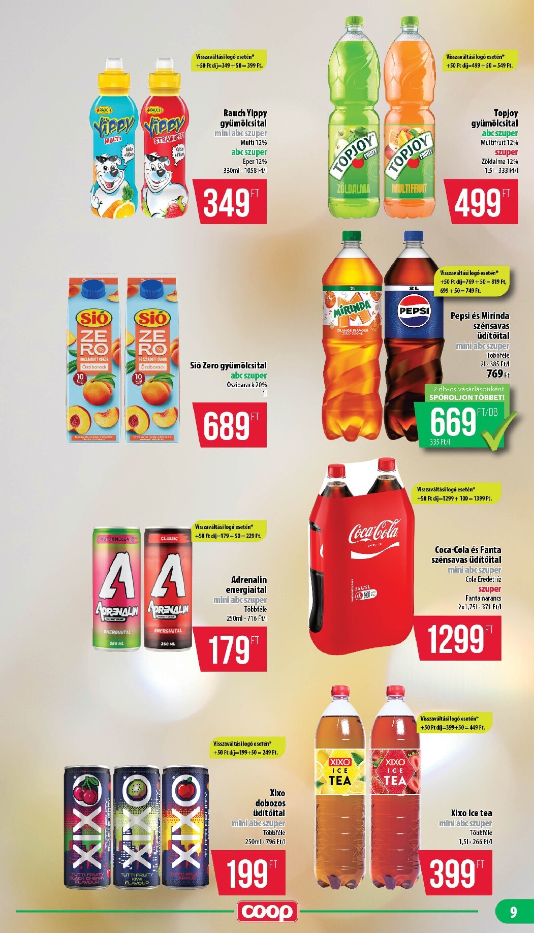 coop - A jövőbeli Coop - Nyírzem/Szabolcs akciós újság csütörtöktől 2026.09.17.-tól szerdától 2026.09.23.-ig érvényes. - page: 9