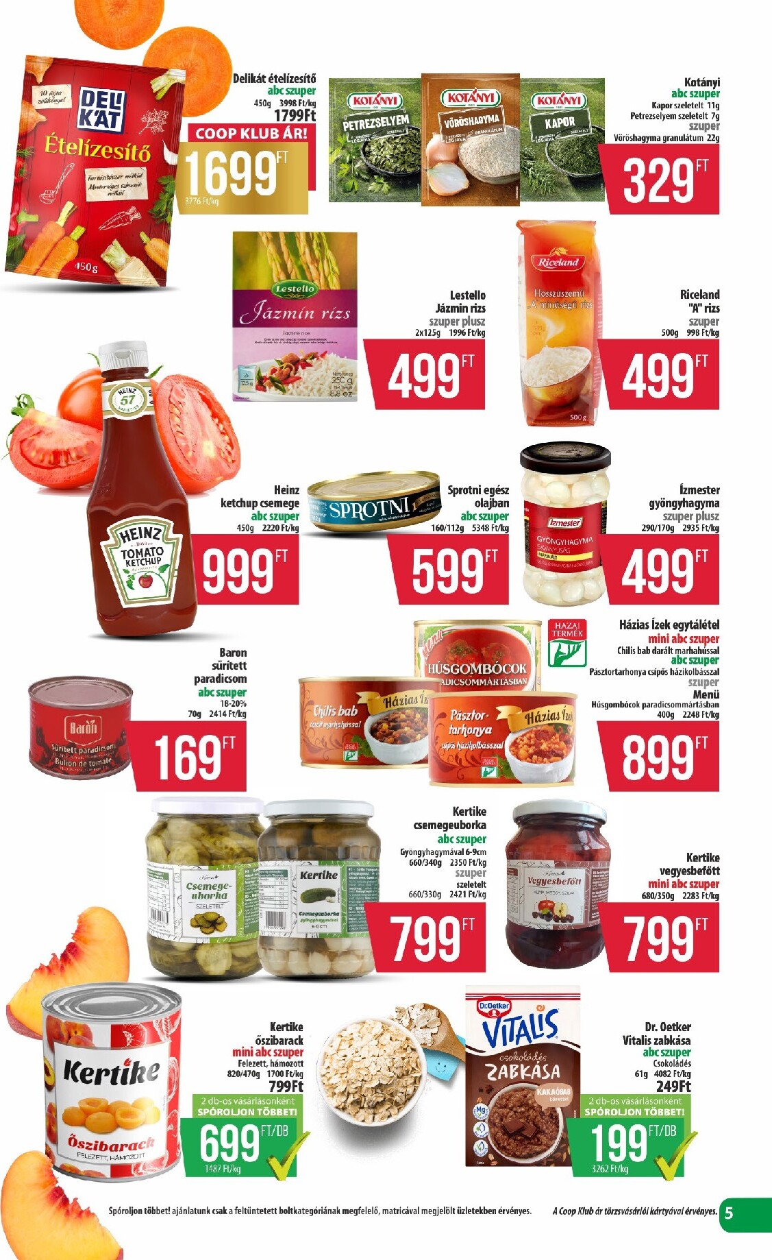 coop - A jövőbeli Coop - Észak-Kelet akciós újság csütörtöktől 2026.09.17.-tól szerdától 2026.09.23.-ig érvényes. - page: 5