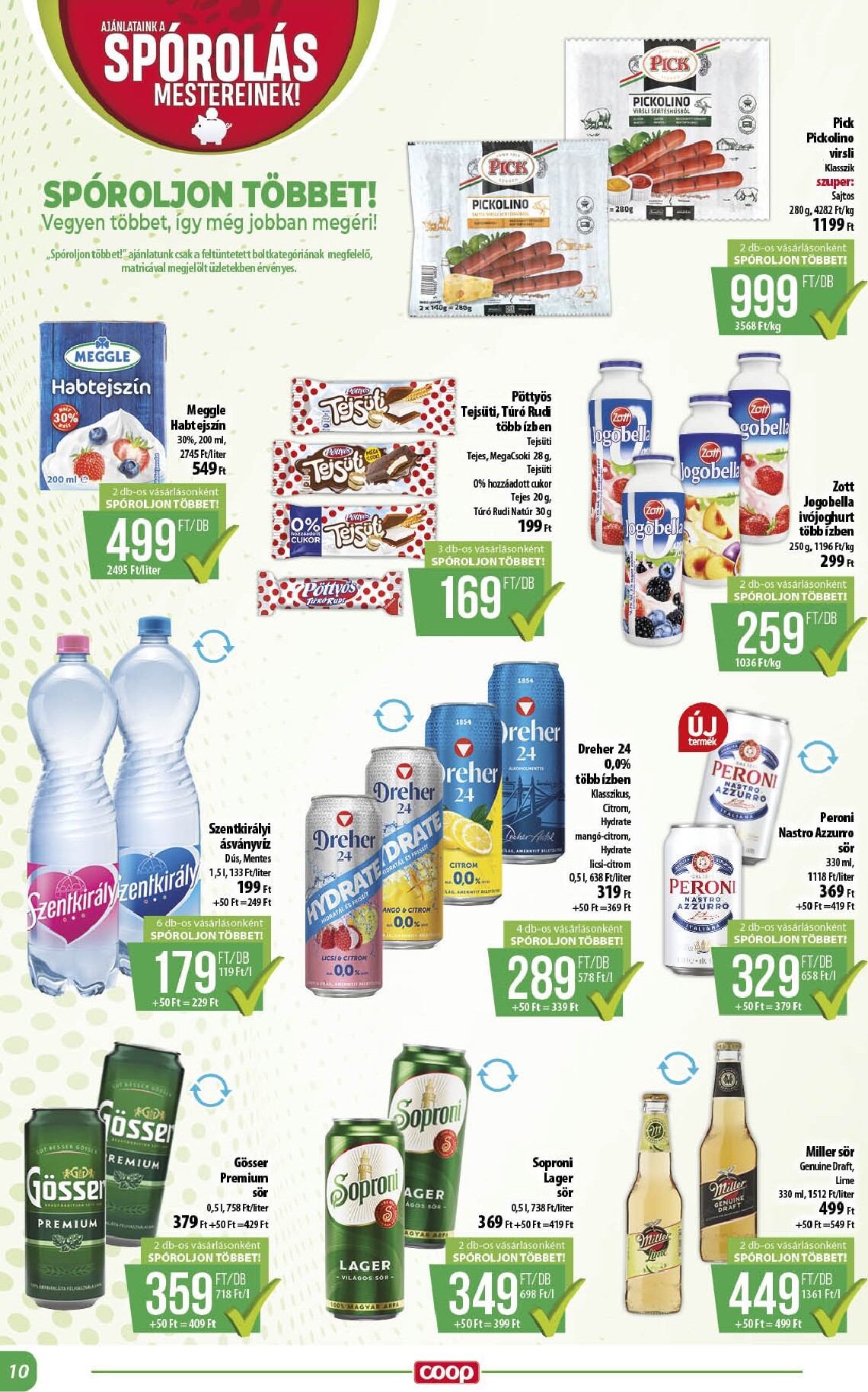 coop - A jövőbeli Coop - Abc Szuper Alföld akciós újság csütörtöktől 2026.09.17.-tól szerdától 2026.09.23.-ig érvényes. - page: 10