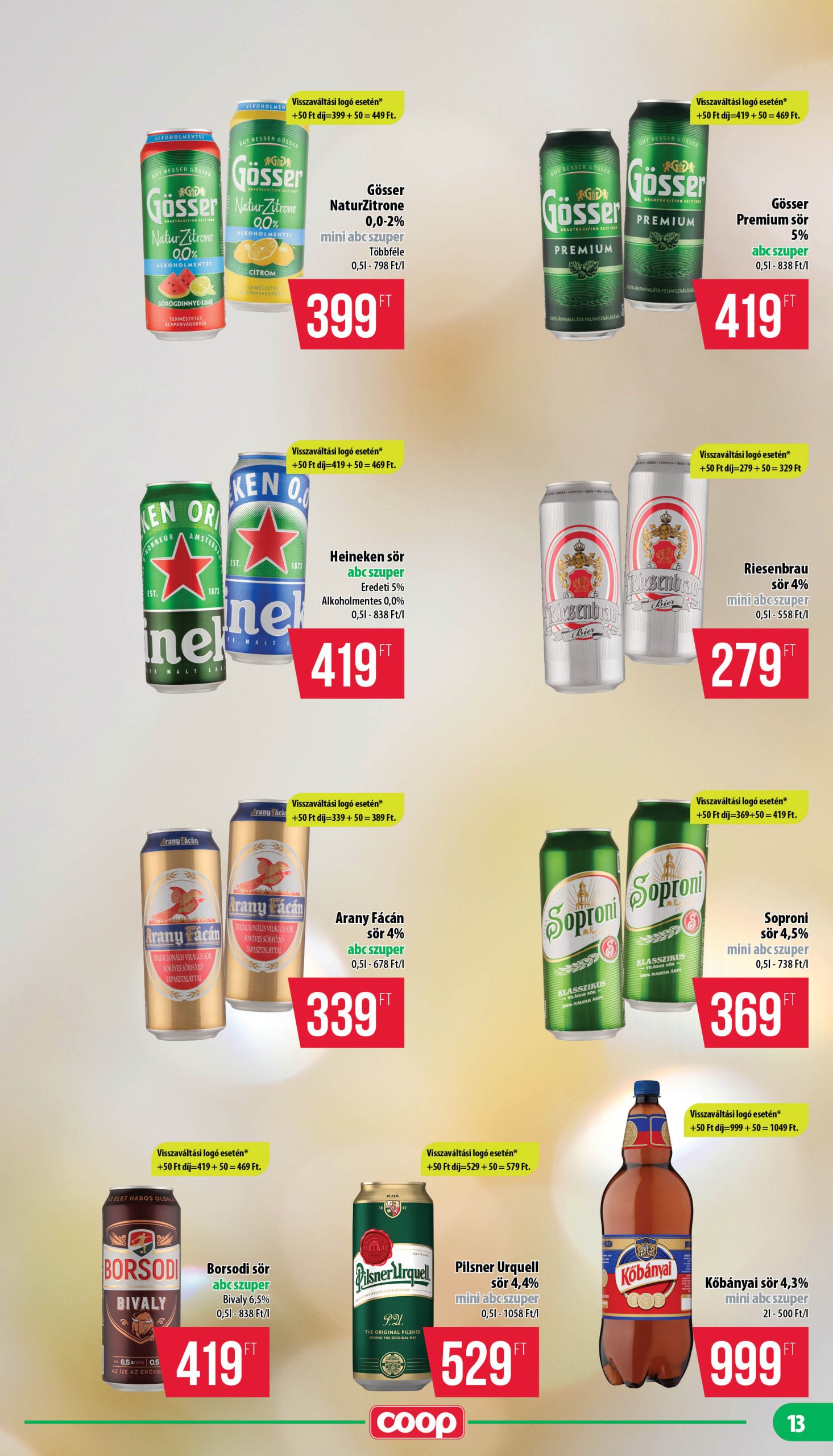coop - Coop - Mecsek - Mini Abc Szuper akciós újság, érvényes 04.17. - 04.23. - page: 13