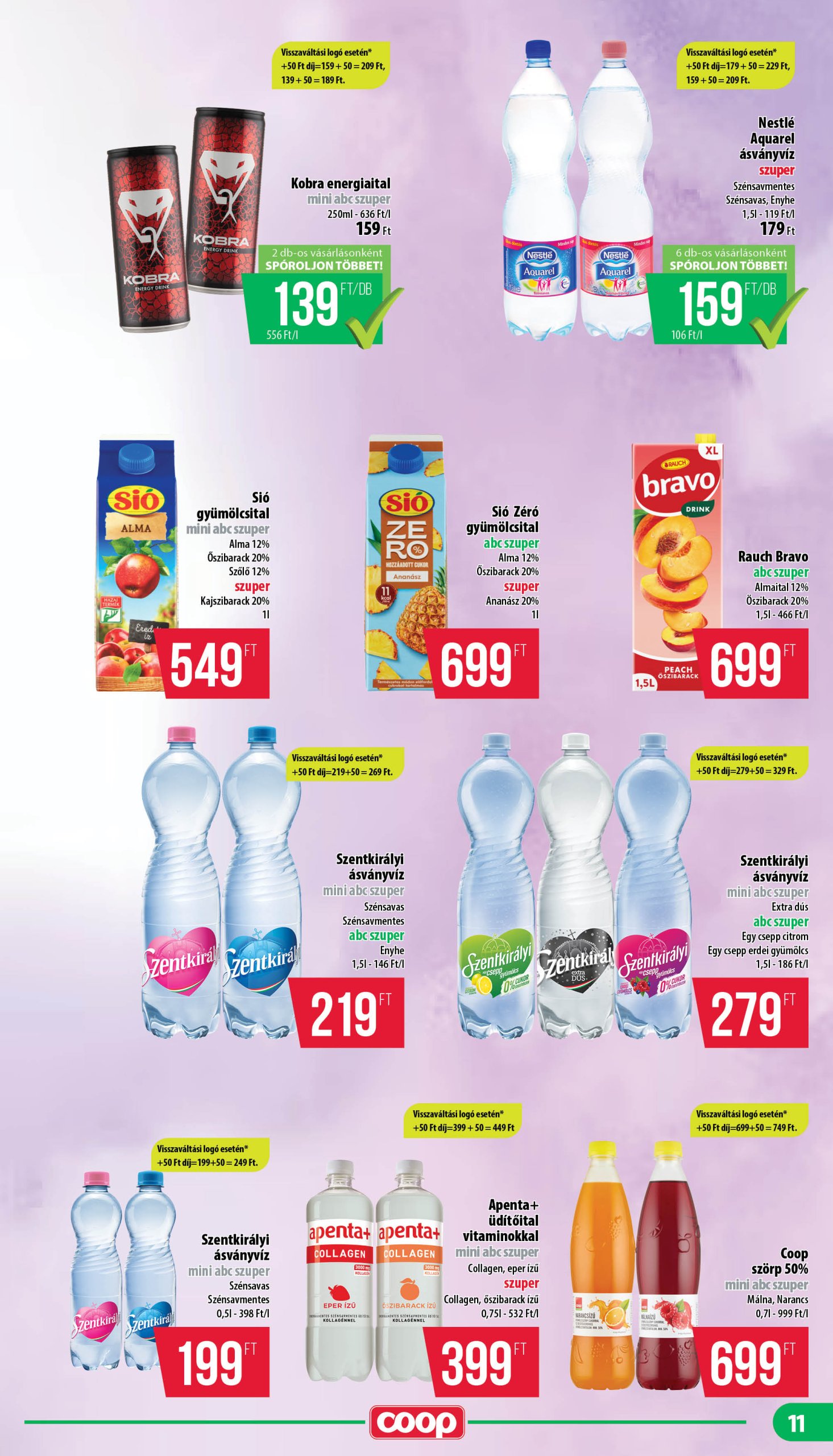 coop - Coop - Mecsek - Mini Abc Szuper akciós újság, érvényes 04.17. - 04.23. - page: 11